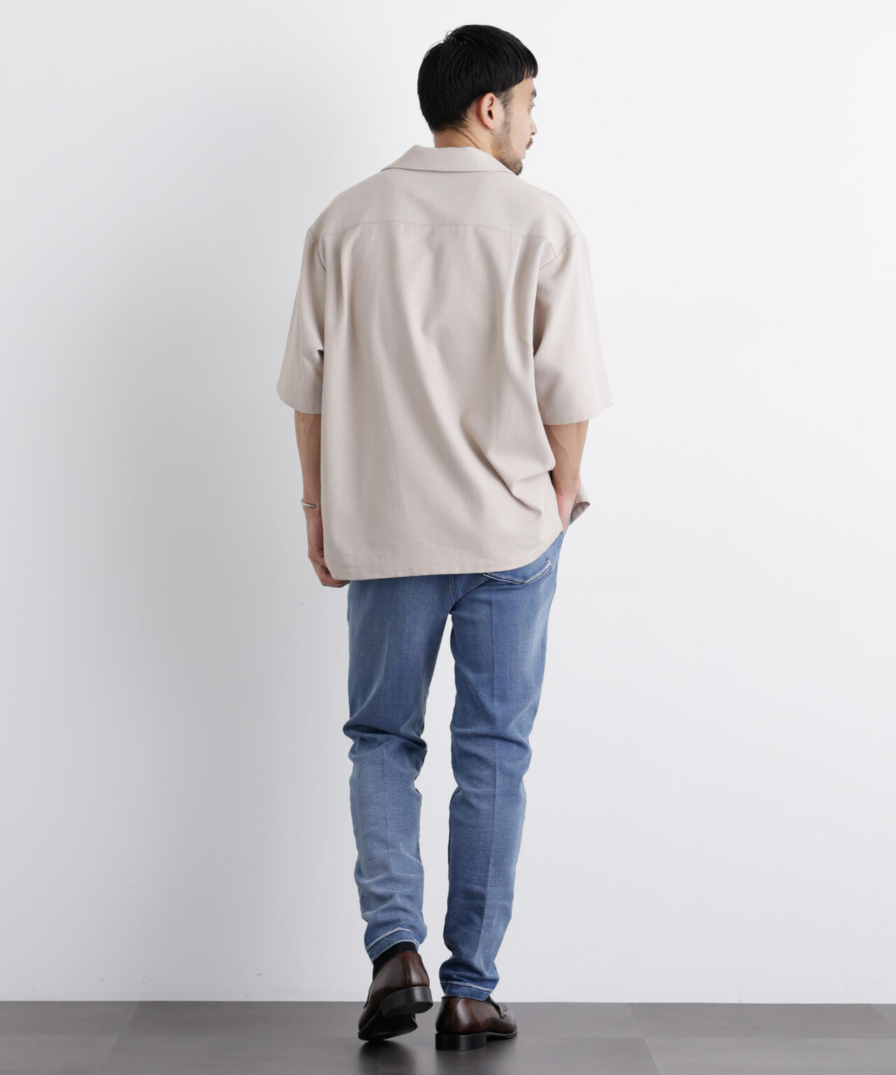 「Meaningful Continuity」coveross(R) EOS ポリエステルブッチャースキッパーシャツ 6686121204