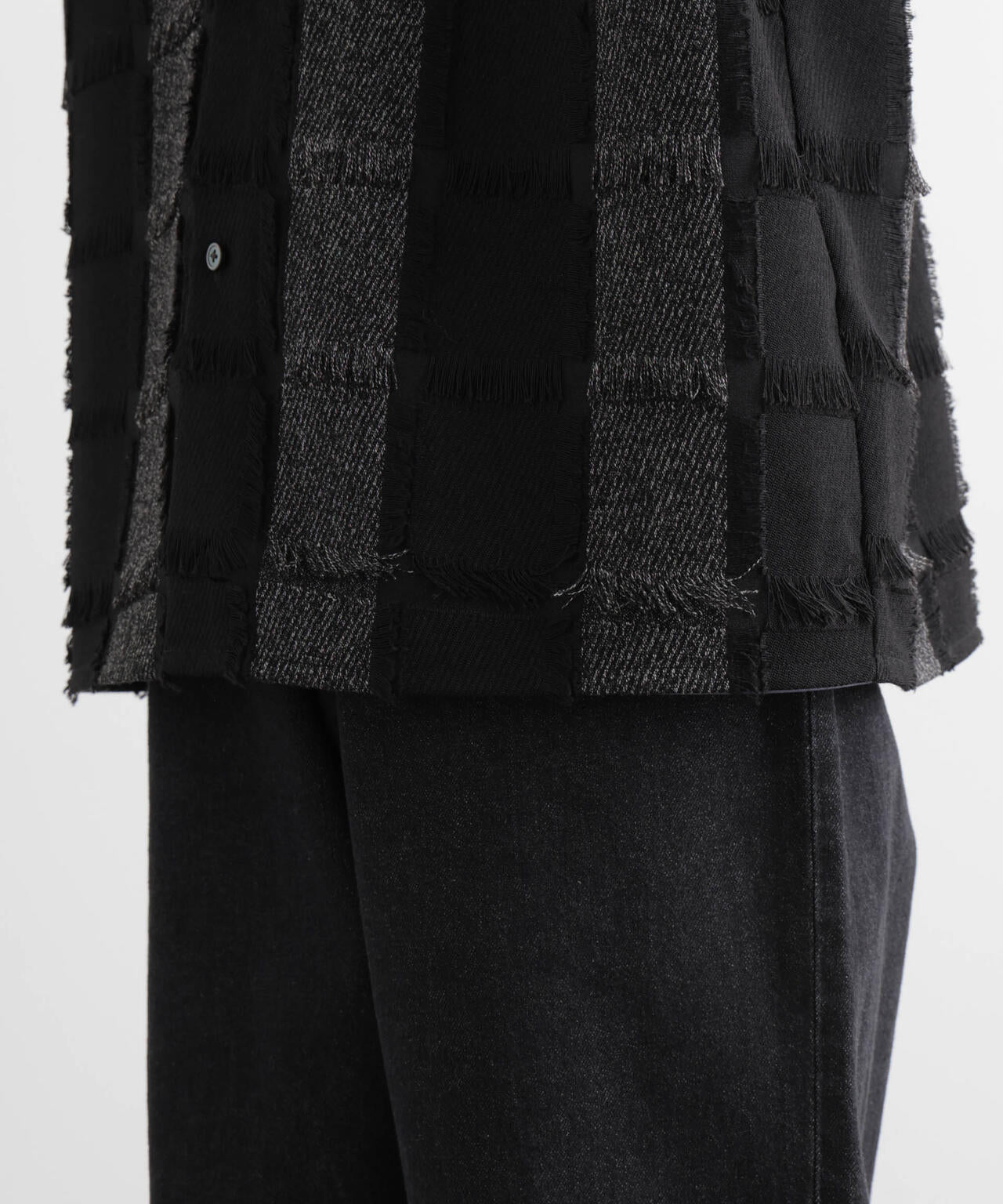 カットジャガードフリンジシャツ 6686121216