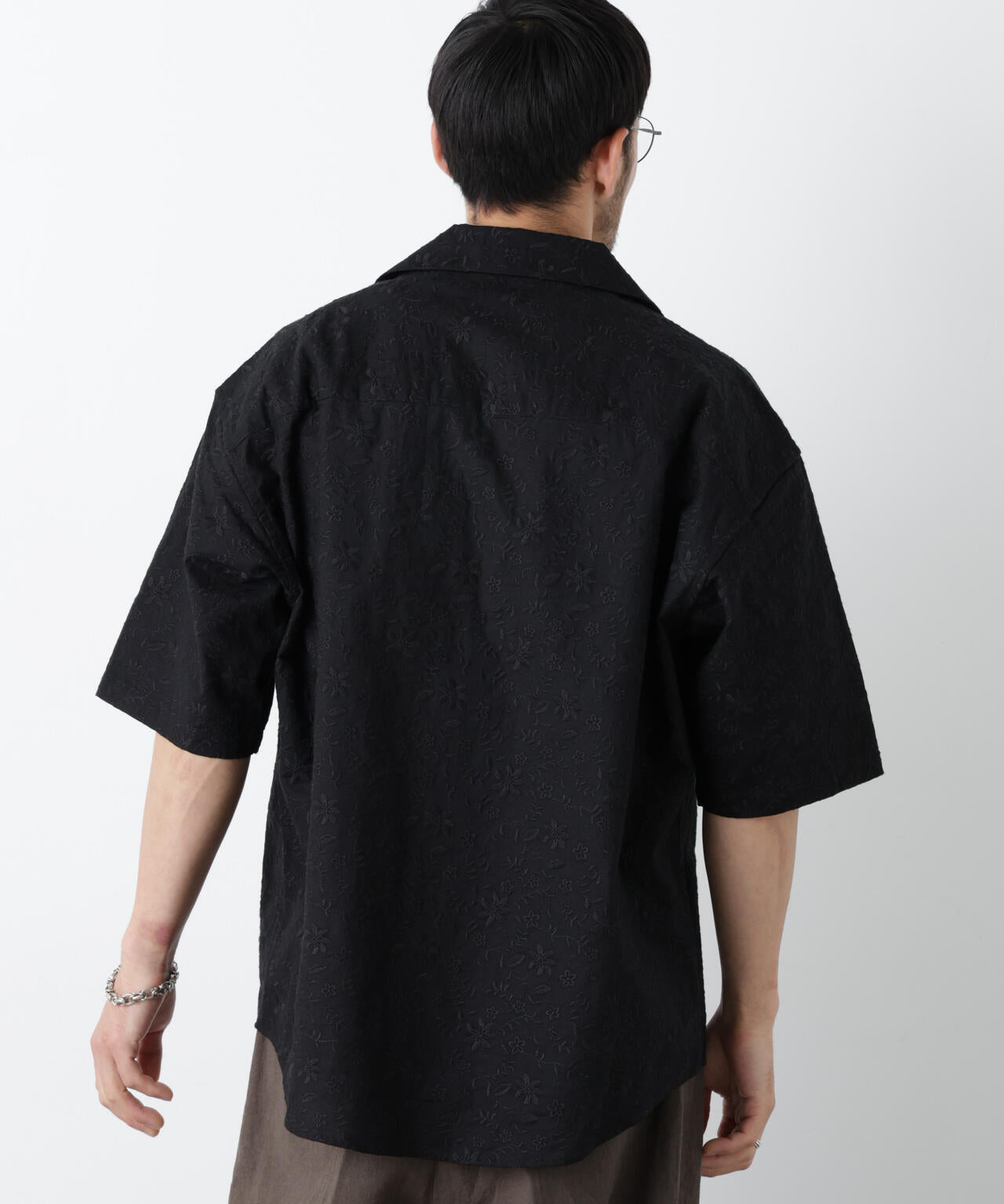 〈美品〉SOPHNET.ソフネット【XL】刺繍ワンポイント リネン100%シャツ OtoNANO｣×masoret総柄刺繍シャツ(セットアップ可)