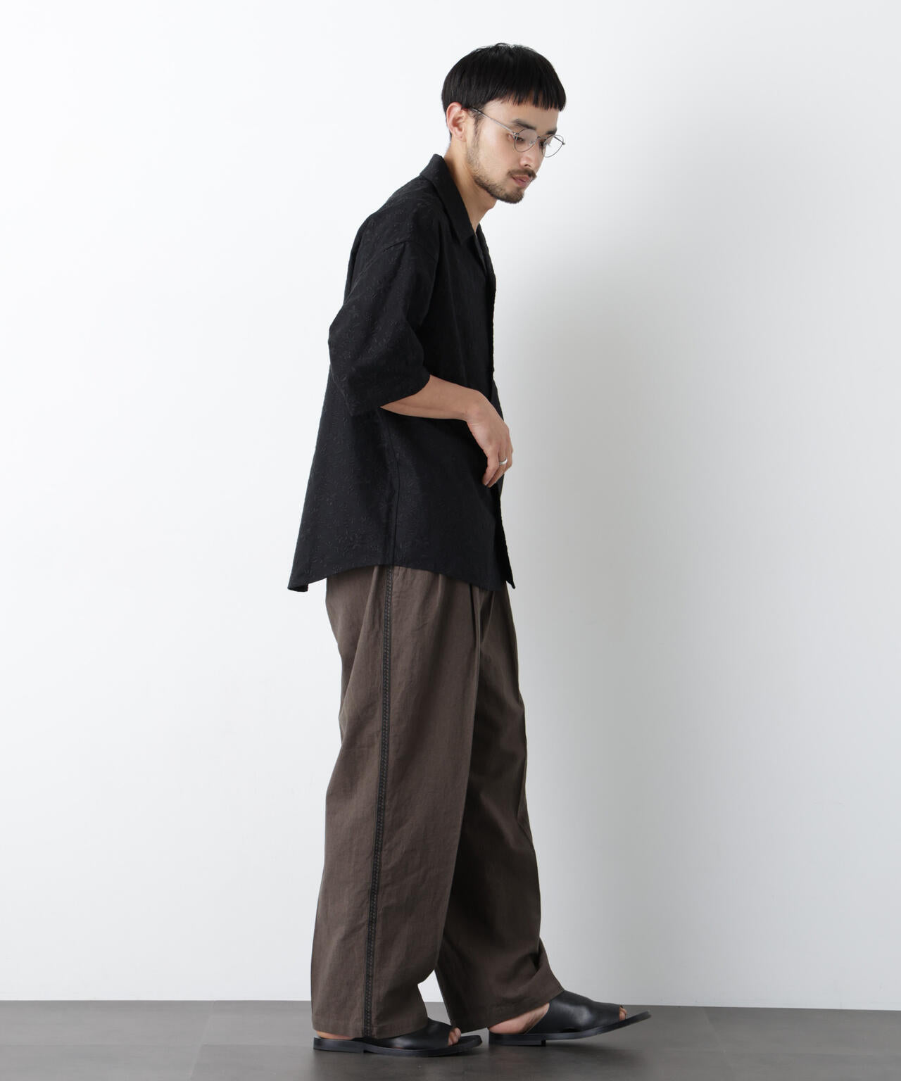OtoNANO｣×masoret総柄刺繍シャツ(セットアップ可)