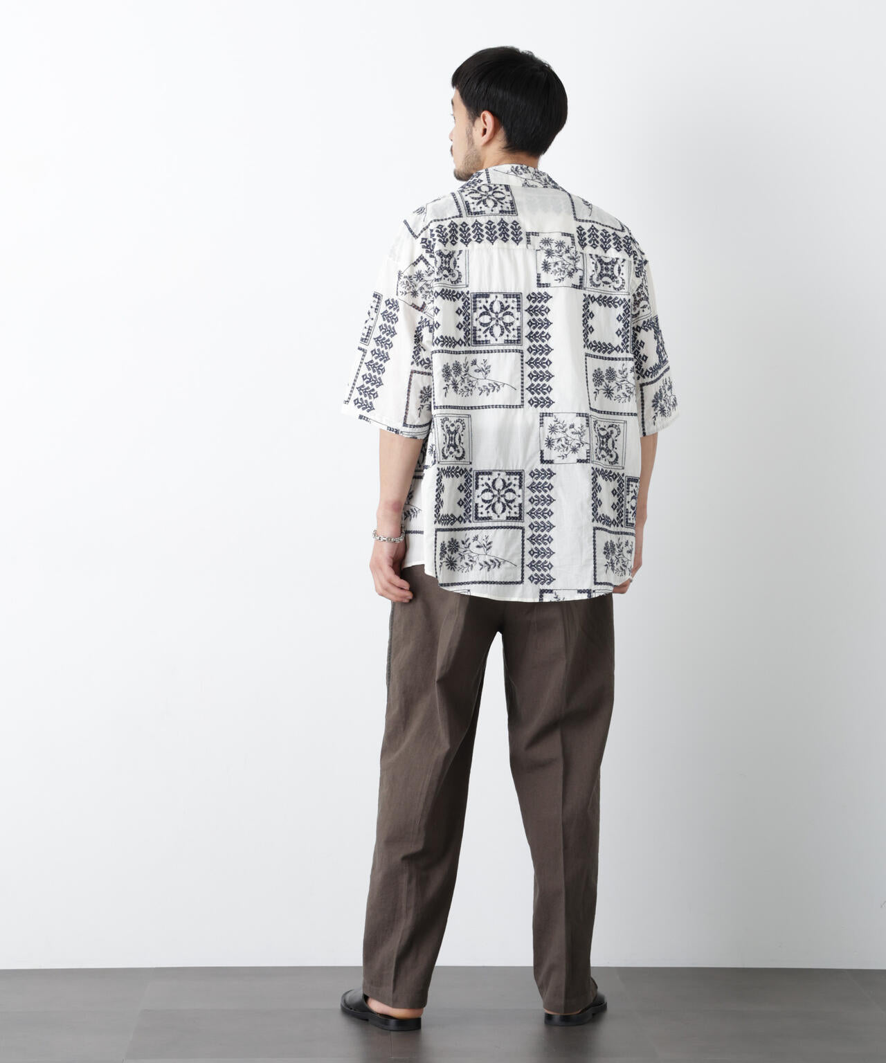 ｢OtoNANO｣×masoret アイレット刺繍シャツ 6686121224