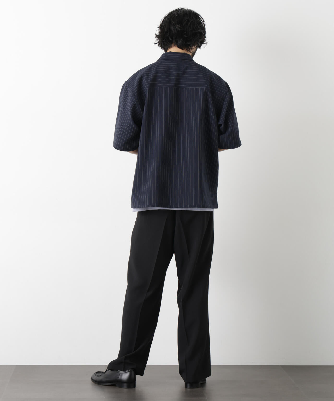 メランジドライ」ZIPシャツブルゾン(セットアップ可)