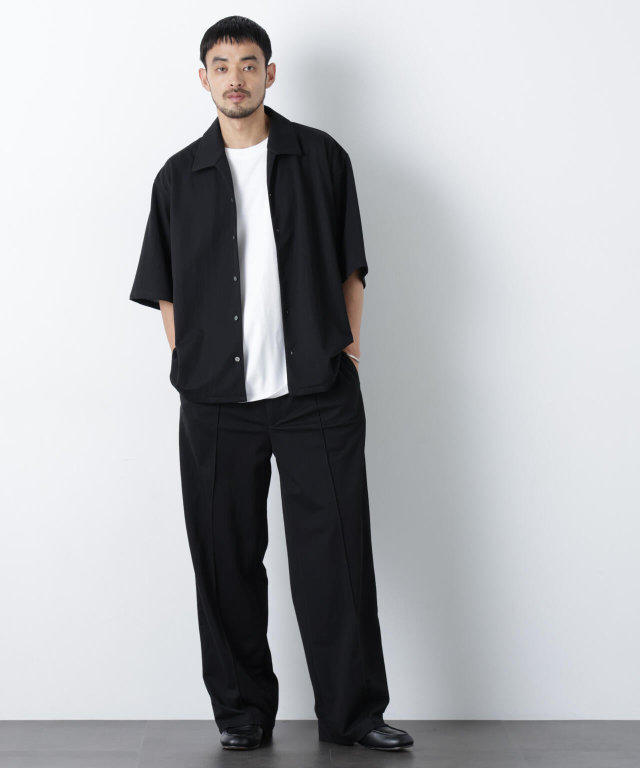 「モダンコンフォート」ワンダーシェイプ 接触冷感半袖シャツ(セットアップ可) 6686121228