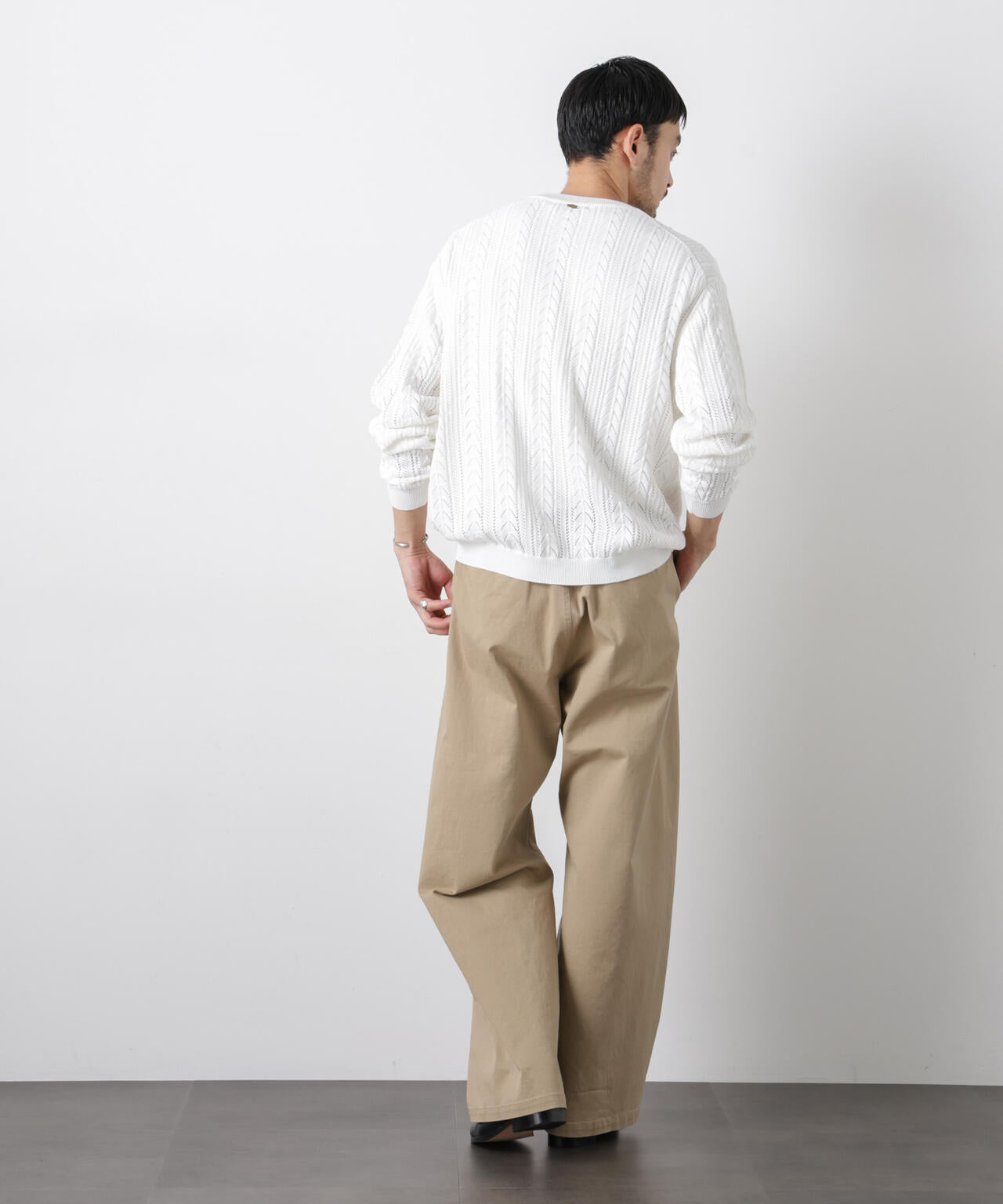 ｢ASSEMBLANC｣コードヤーンシアーケーブルニット 6686122201