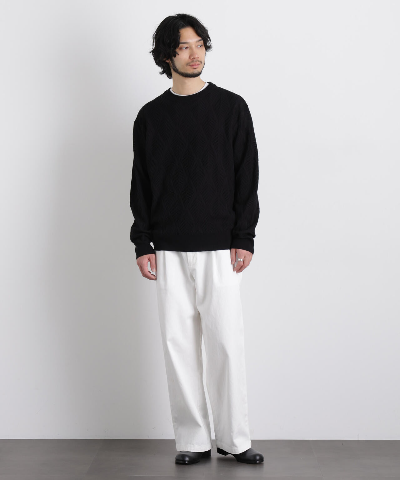 ハイツイストテクスチャーニット 6686122202