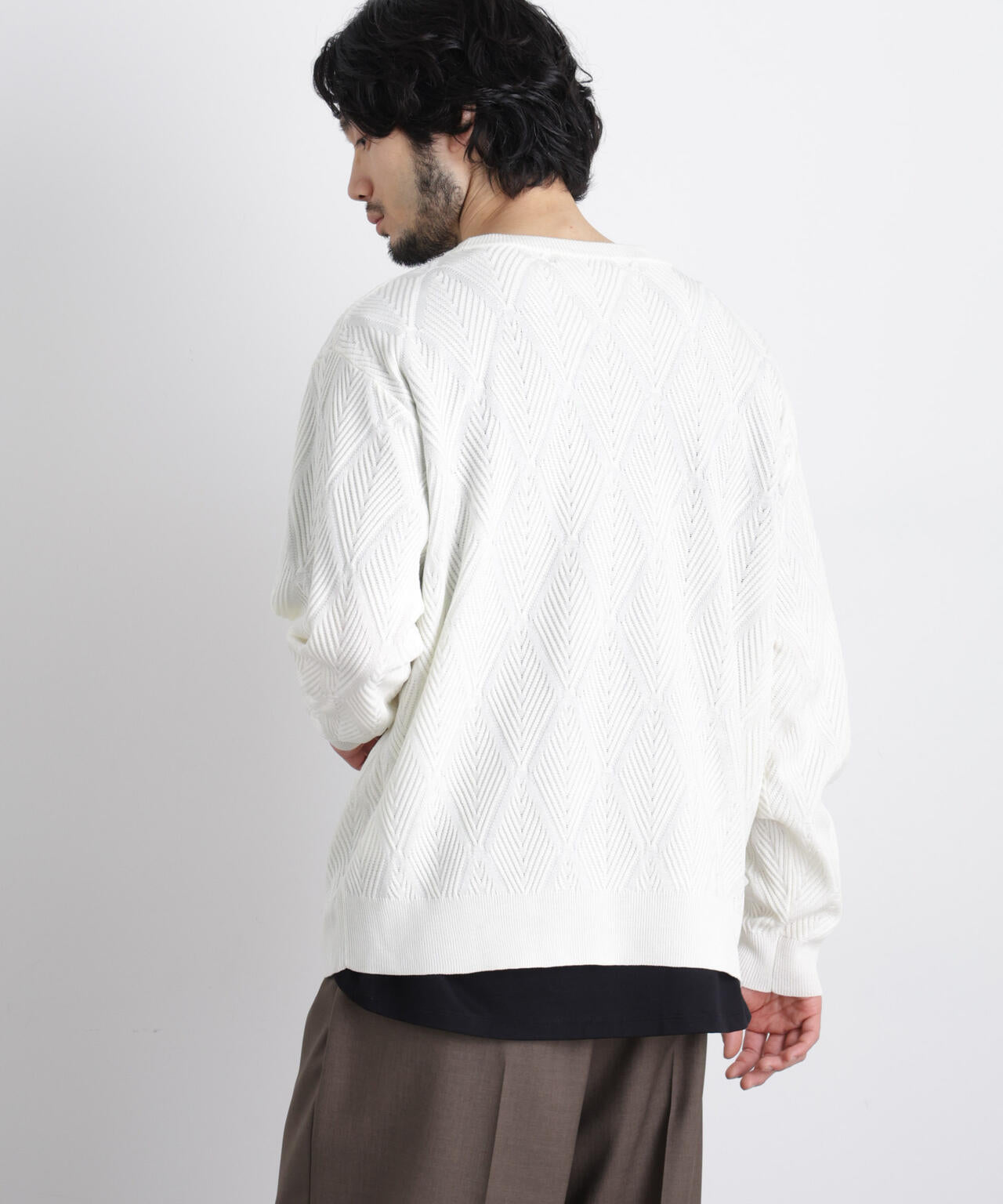 ハイツイストテクスチャーニット 6686122202