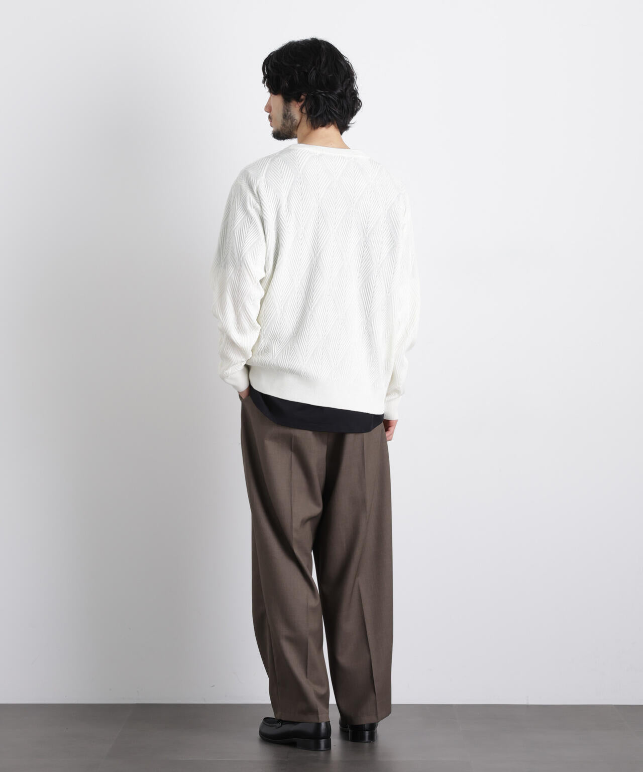 ハイツイストテクスチャーニット 6686122202