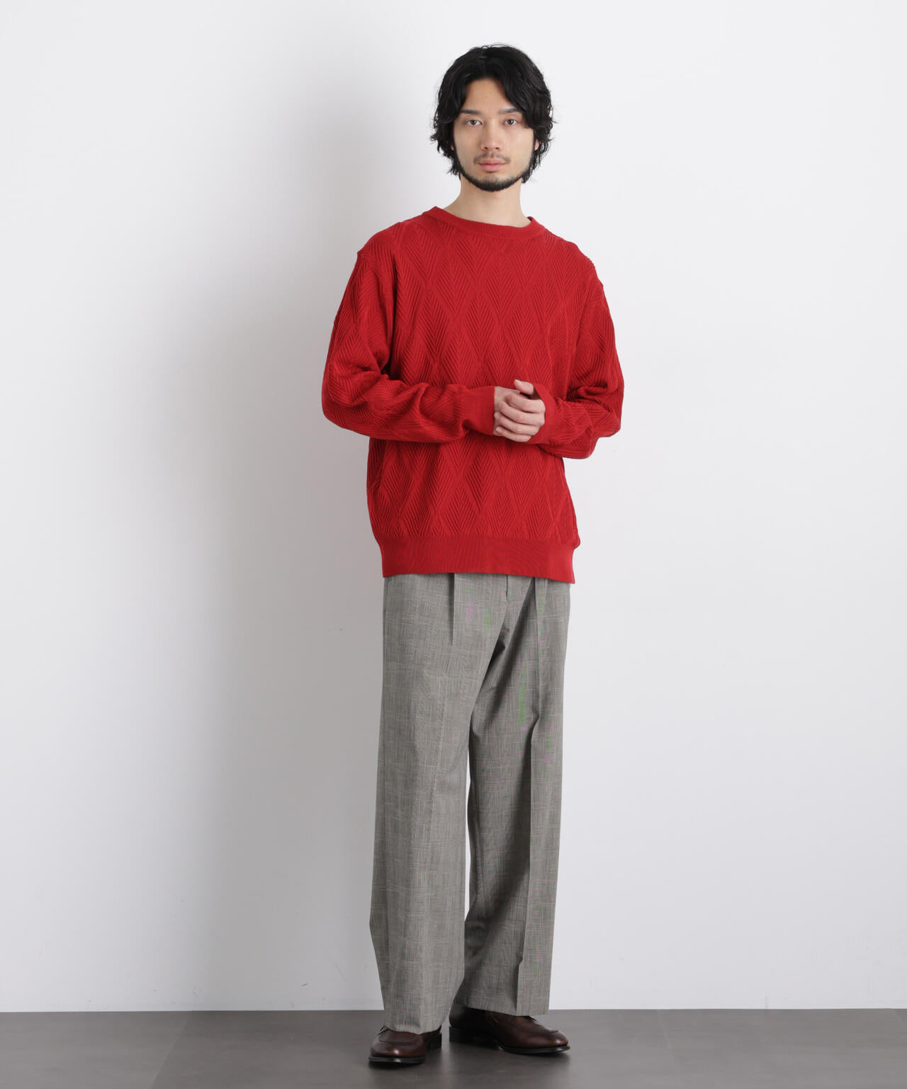 ハイツイストテクスチャーニット 6686122202