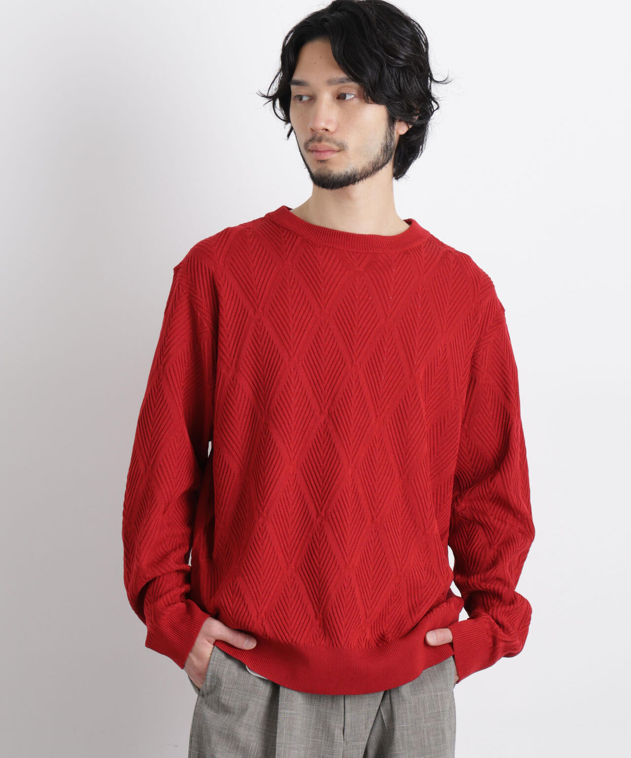 ハイツイストテクスチャーニット 6686122202