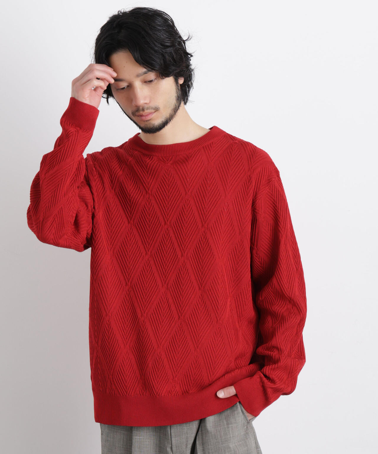 ハイツイストテクスチャーニット 6686122202