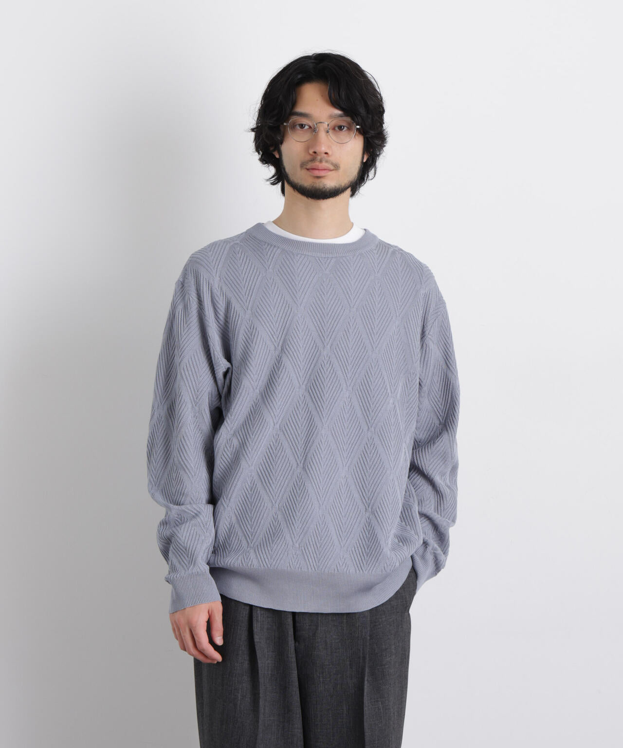 ハイツイストテクスチャーニット 6686122202