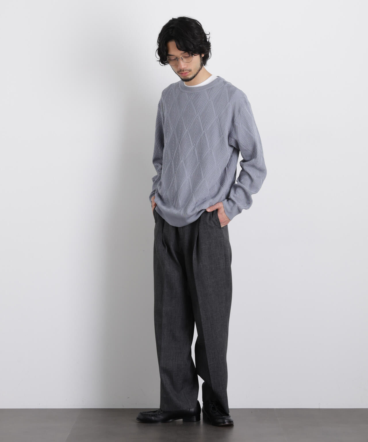 ハイツイストテクスチャーニット 6686122202