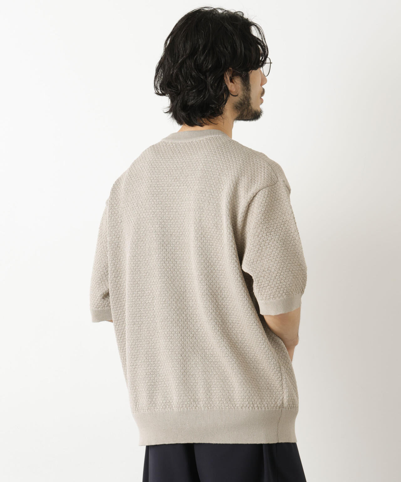 ギマクルーネック ニットTシャツ 6686122207