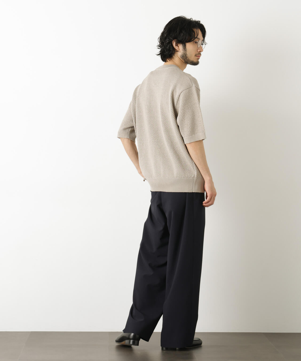 ギマクルーネック ニットTシャツ 6686122207