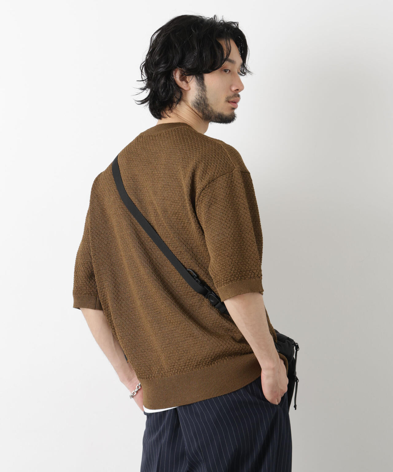 ギマクルーネック ニットTシャツ 6686122207