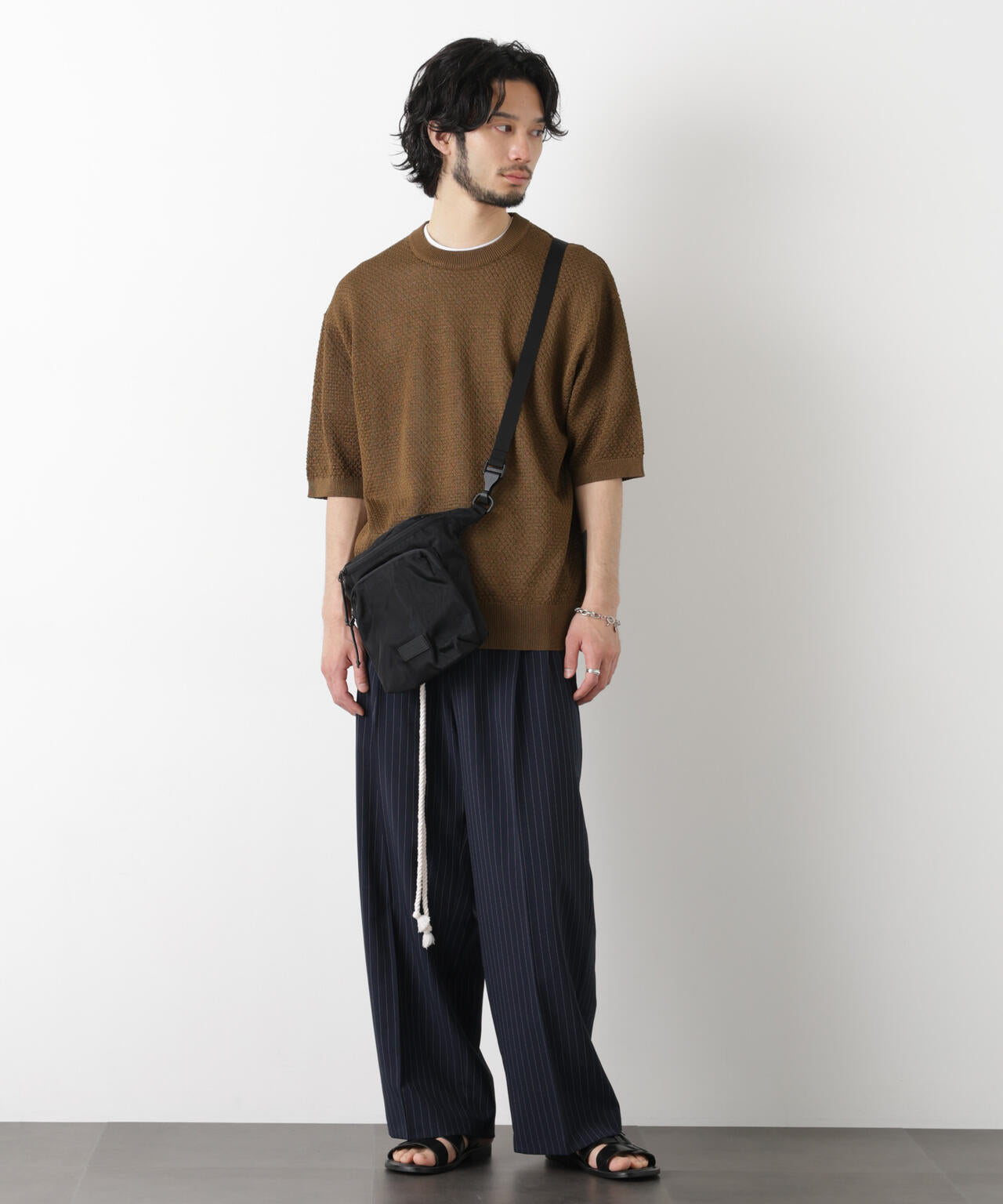 ギマクルーネック ニットTシャツ 6686122207