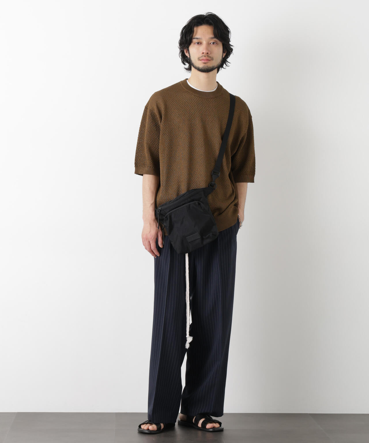 ギマクルーネック ニットTシャツ 6686122207