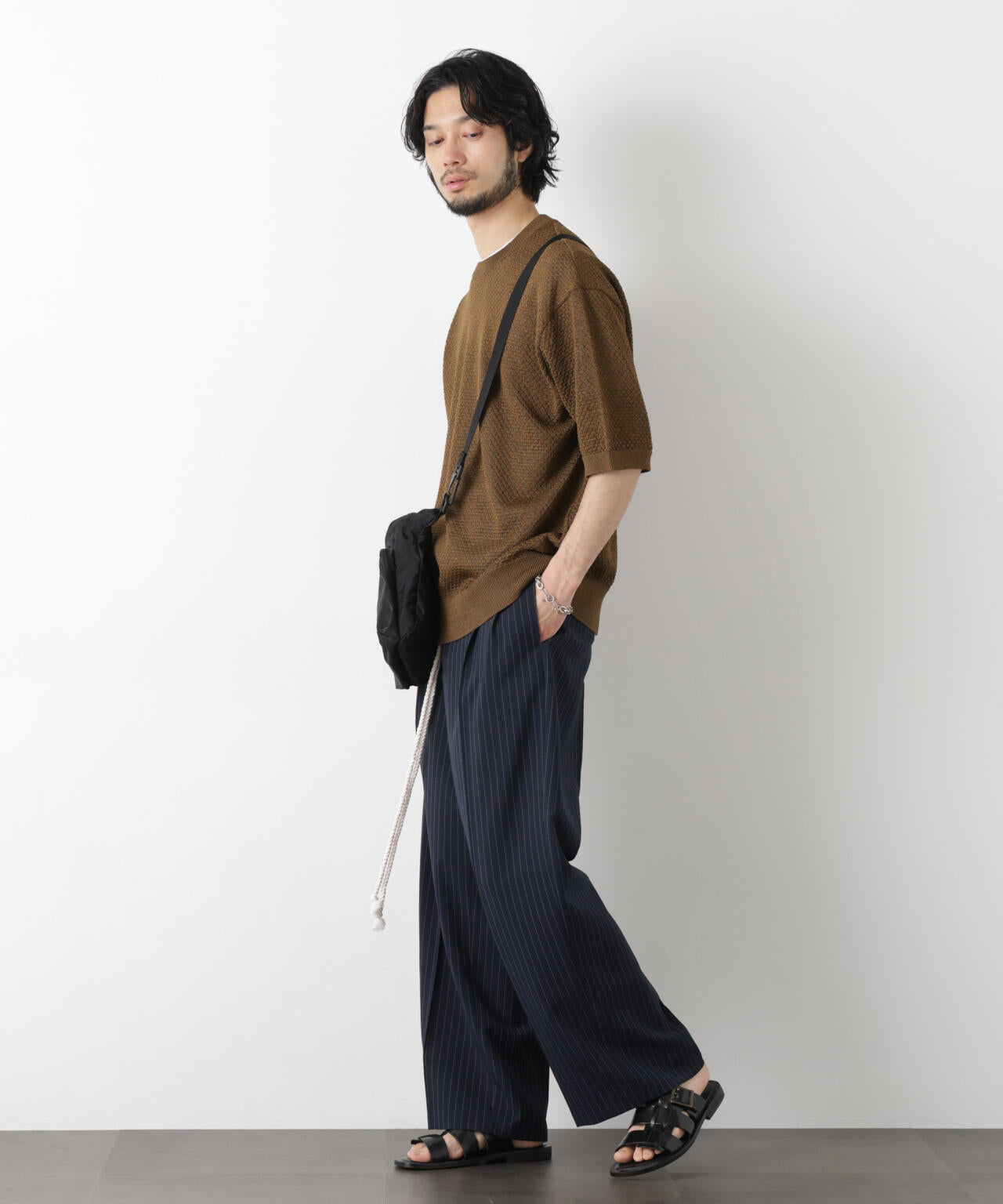 ギマクルーネック ニットTシャツ 6686122207