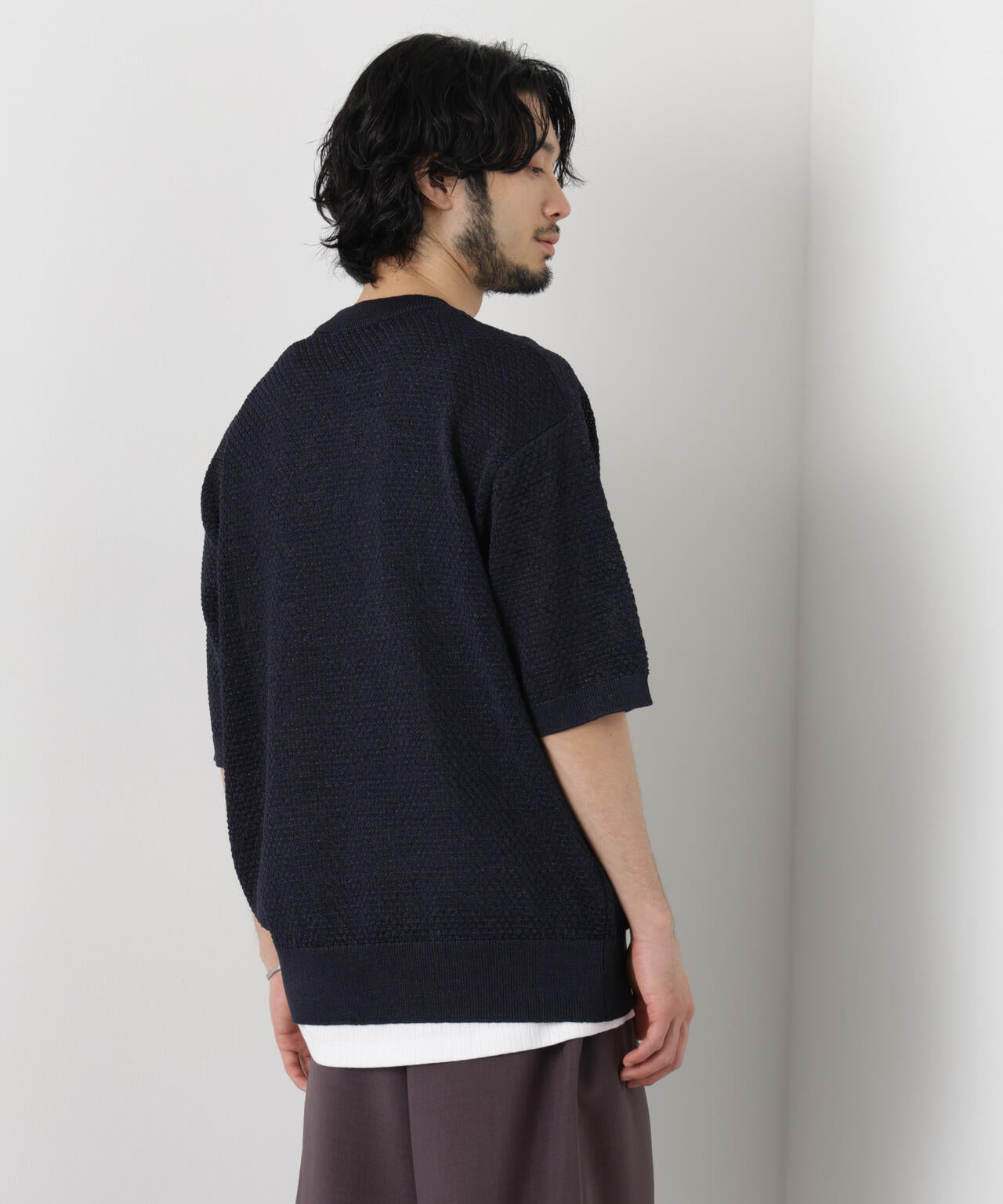 ギマクルーネック ニットTシャツ 6686122207