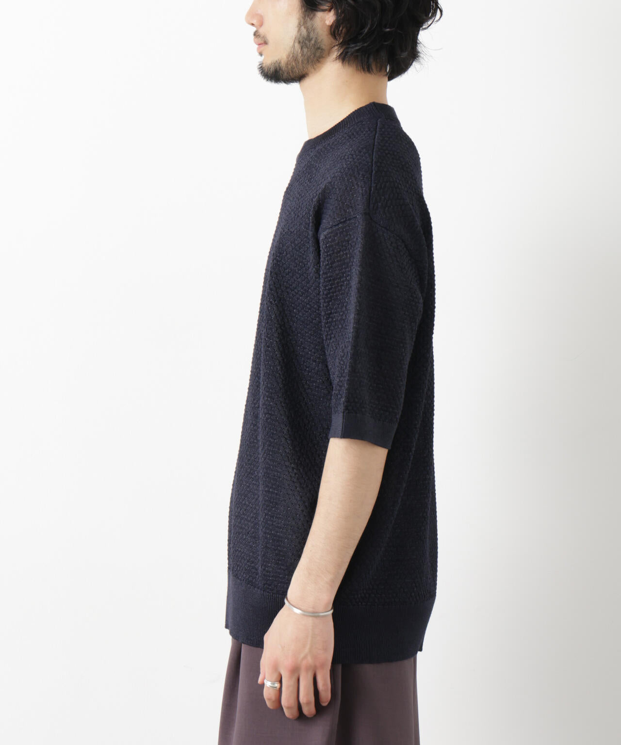 ギマクルーネック ニットTシャツ 6686122207