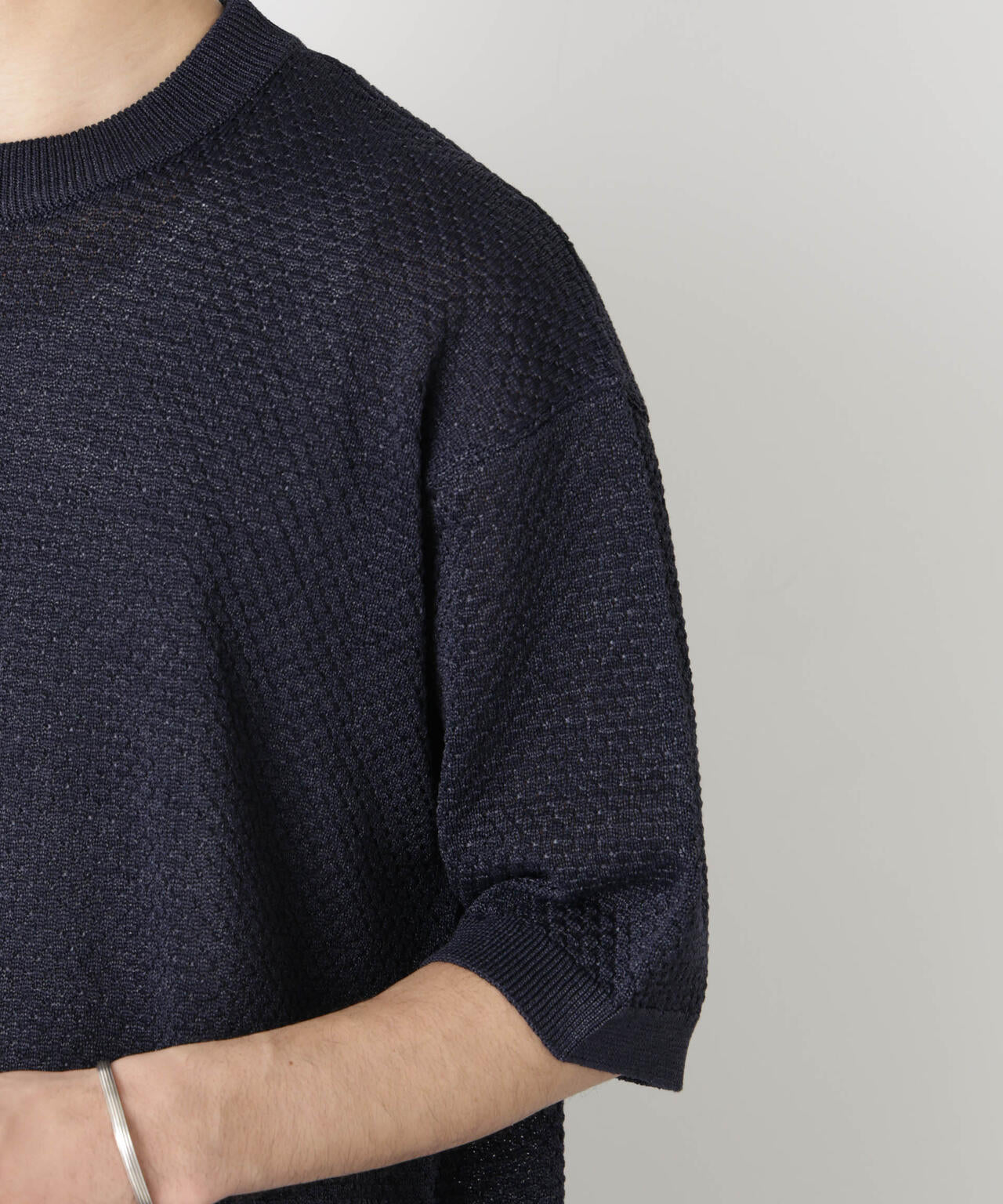 ギマクルーネック ニットTシャツ 6686122207