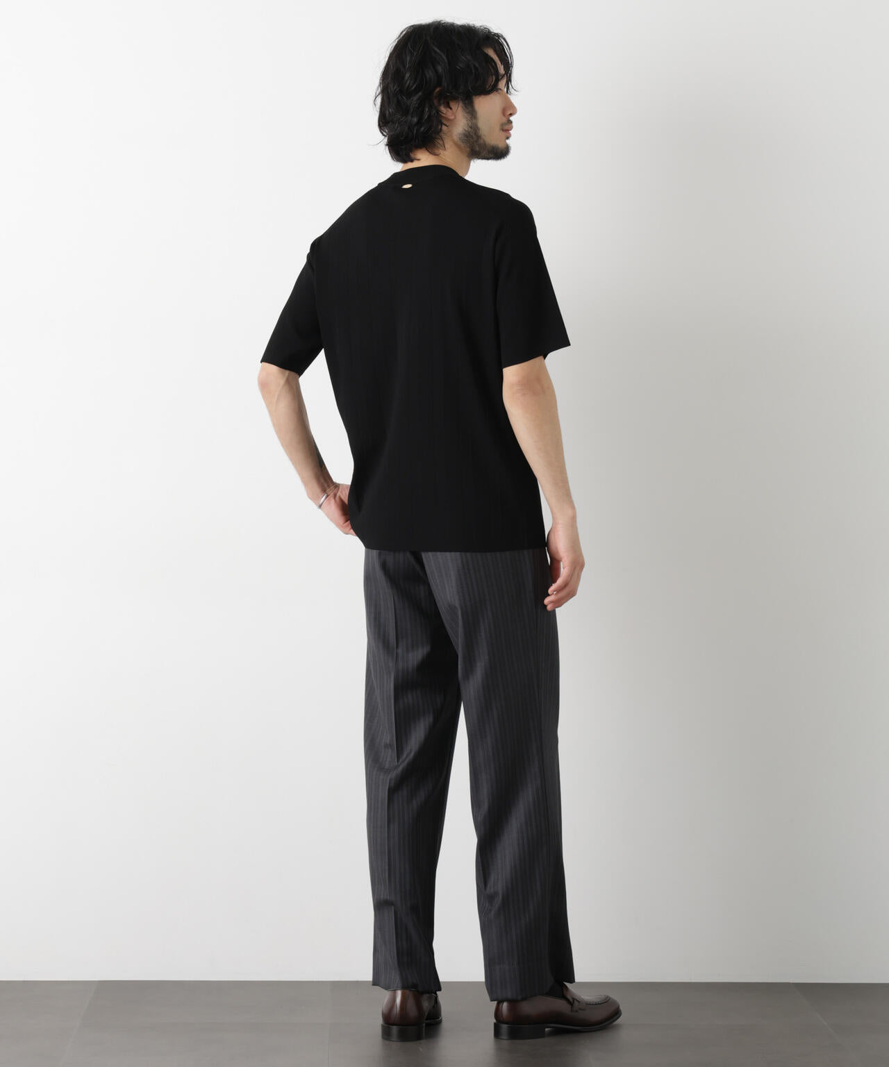 ｢ASSEMBLANC｣ 針抜きクルーネックニット 6686122208