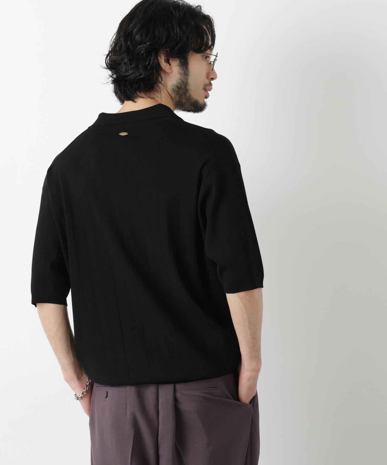 ｢ASSEMBLANC｣ 針抜きスキッパーポロ 6686122209