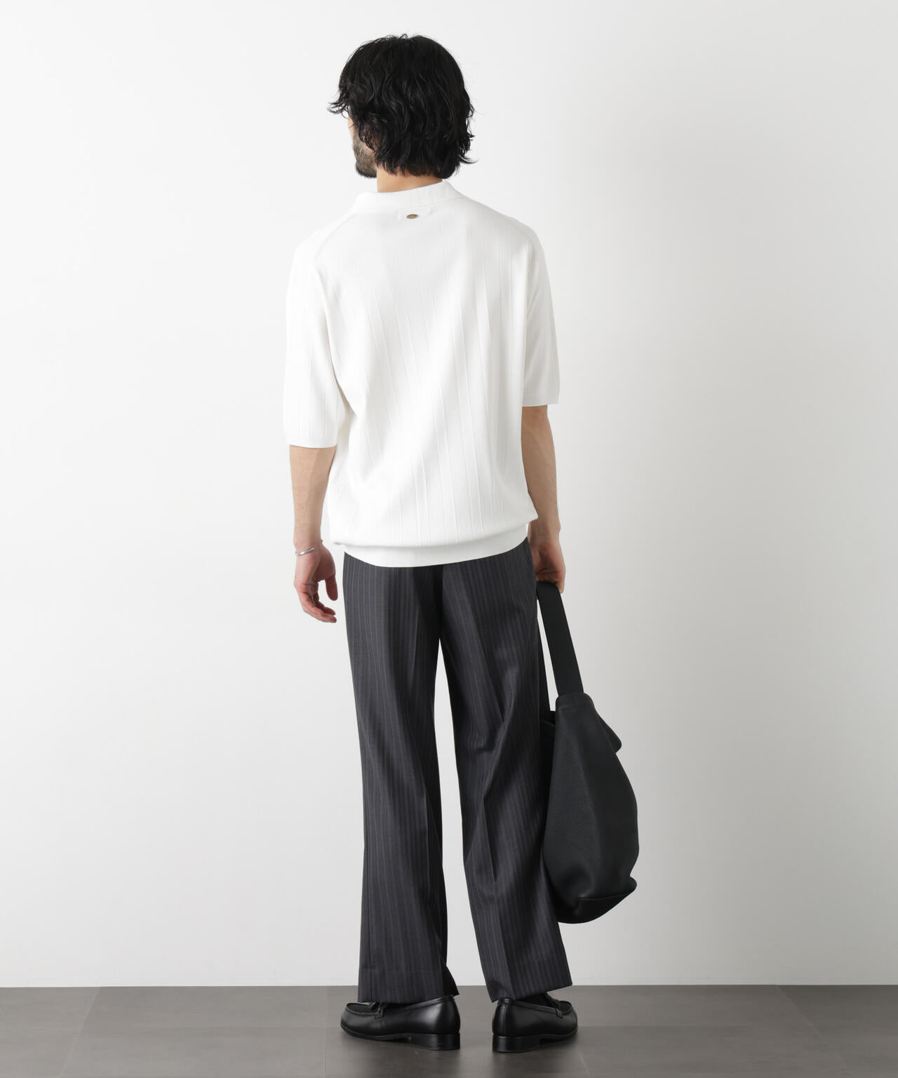 ASSEMBLANC｣ 針抜きスキッパーポロ