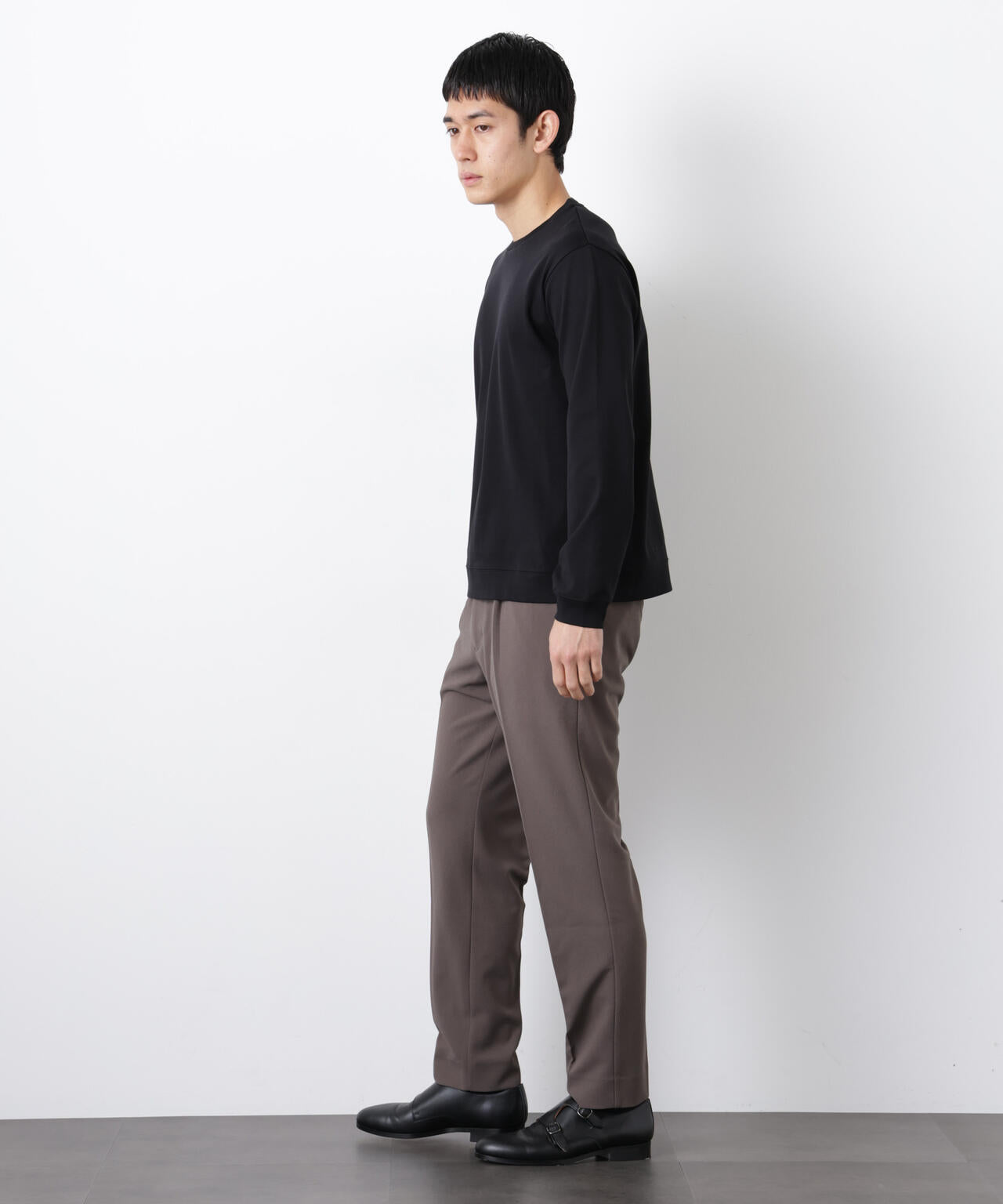 「FORMAL JERSEY」クルーネックカットソー長袖 6686123201