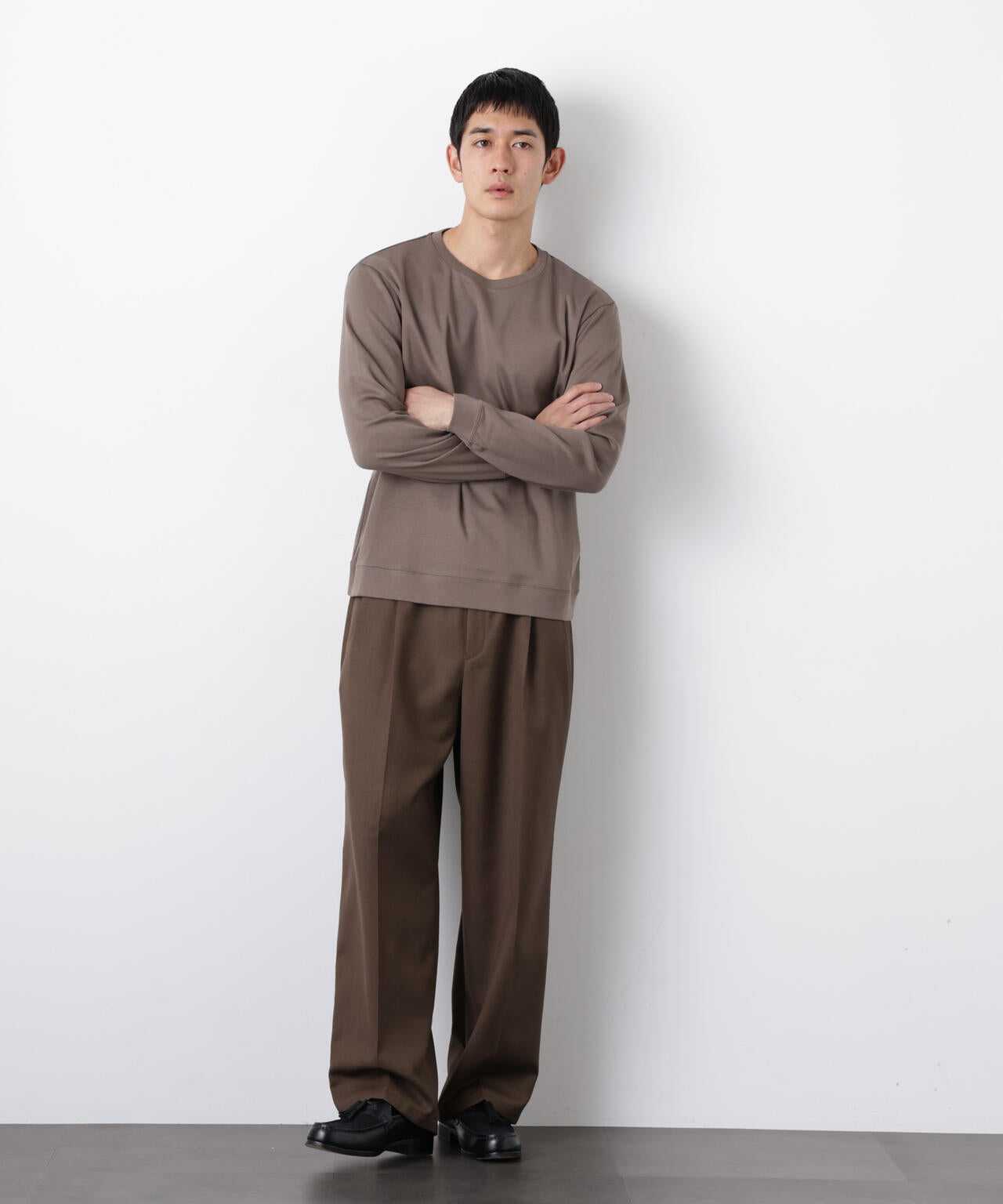 FORMAL JERSEY」クルーネックカットソー長袖