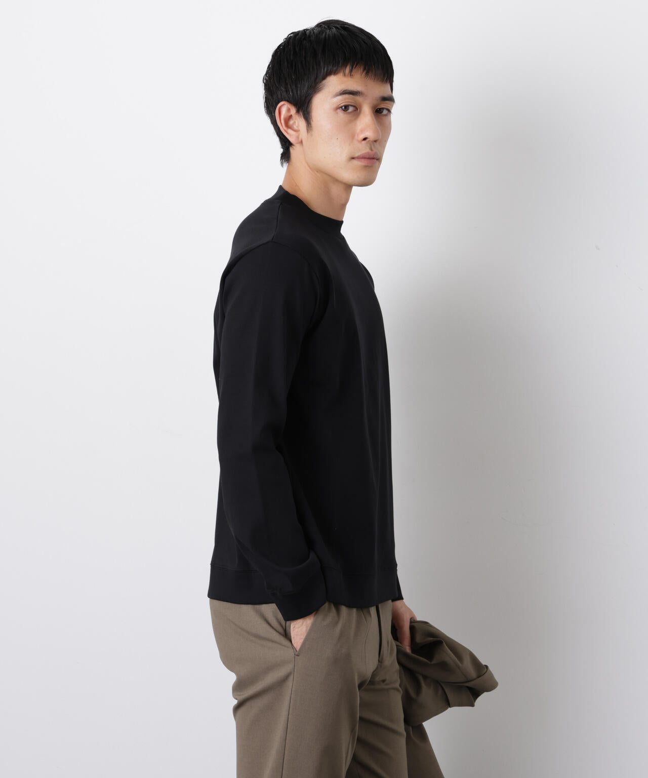 FORMAL JERSEY」モックネックカットソー長袖