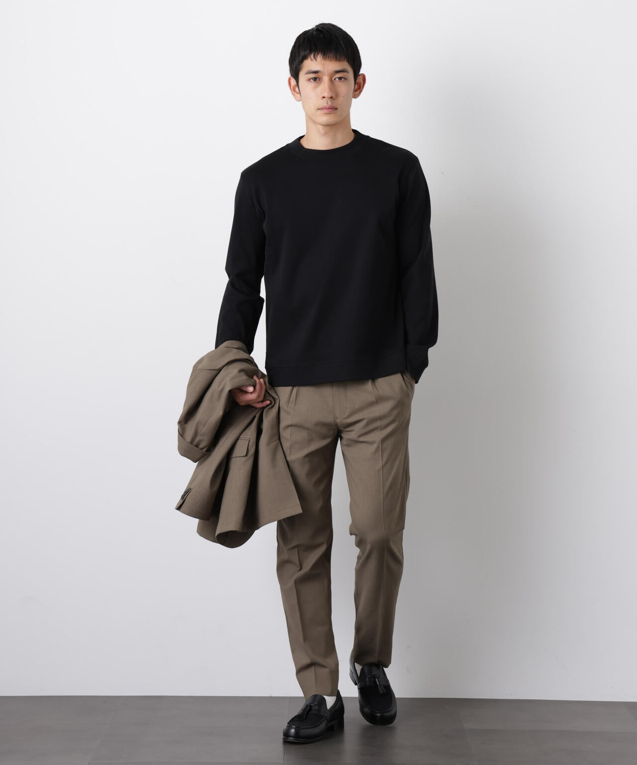 FORMAL JERSEY」モックネックカットソー長袖