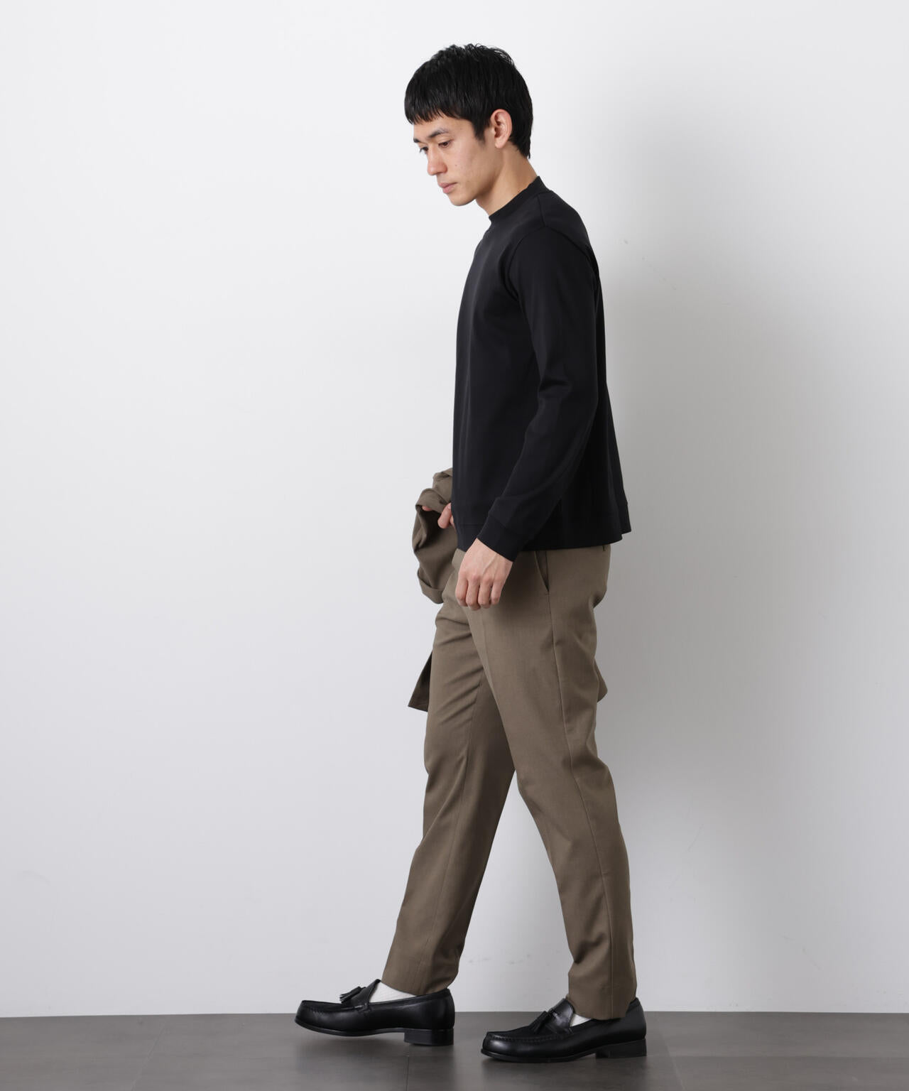 「FORMAL JERSEY」モックネックカットソー長袖 6686123202