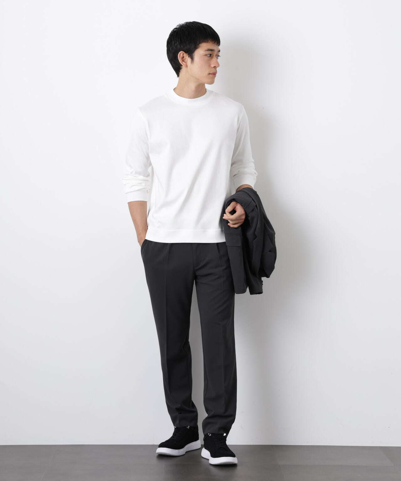 「FORMAL JERSEY」モックネックカットソー長袖 6686123202