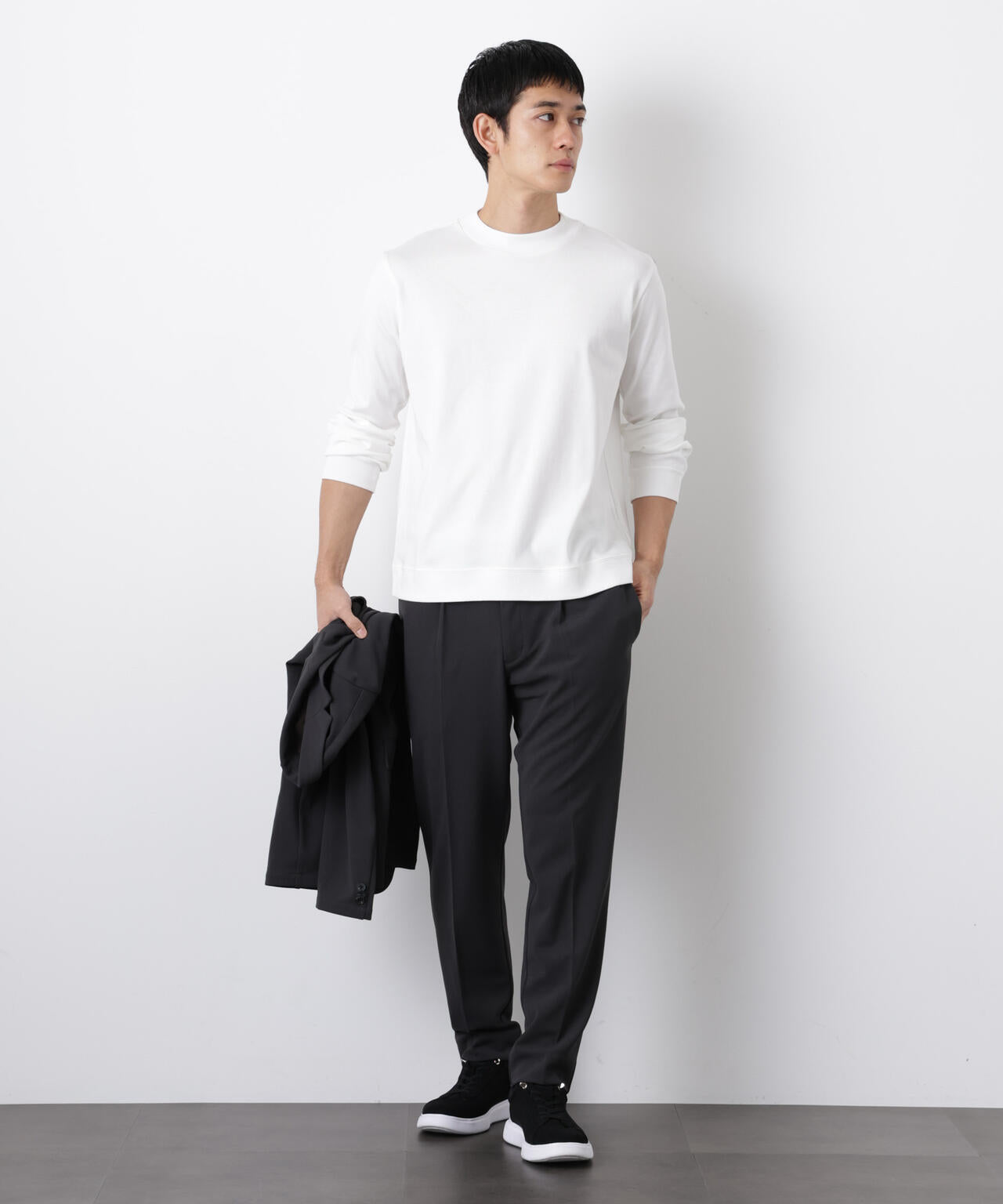 「FORMAL JERSEY」モックネックカットソー長袖 6686123202