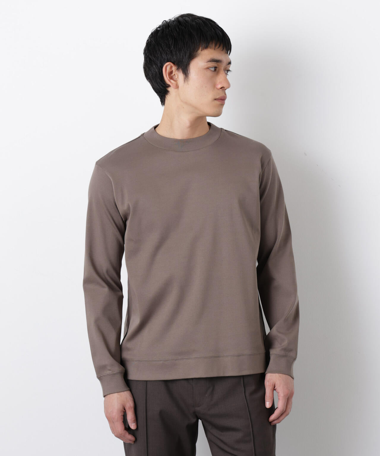 FORMAL JERSEY」モックネックカットソー長袖