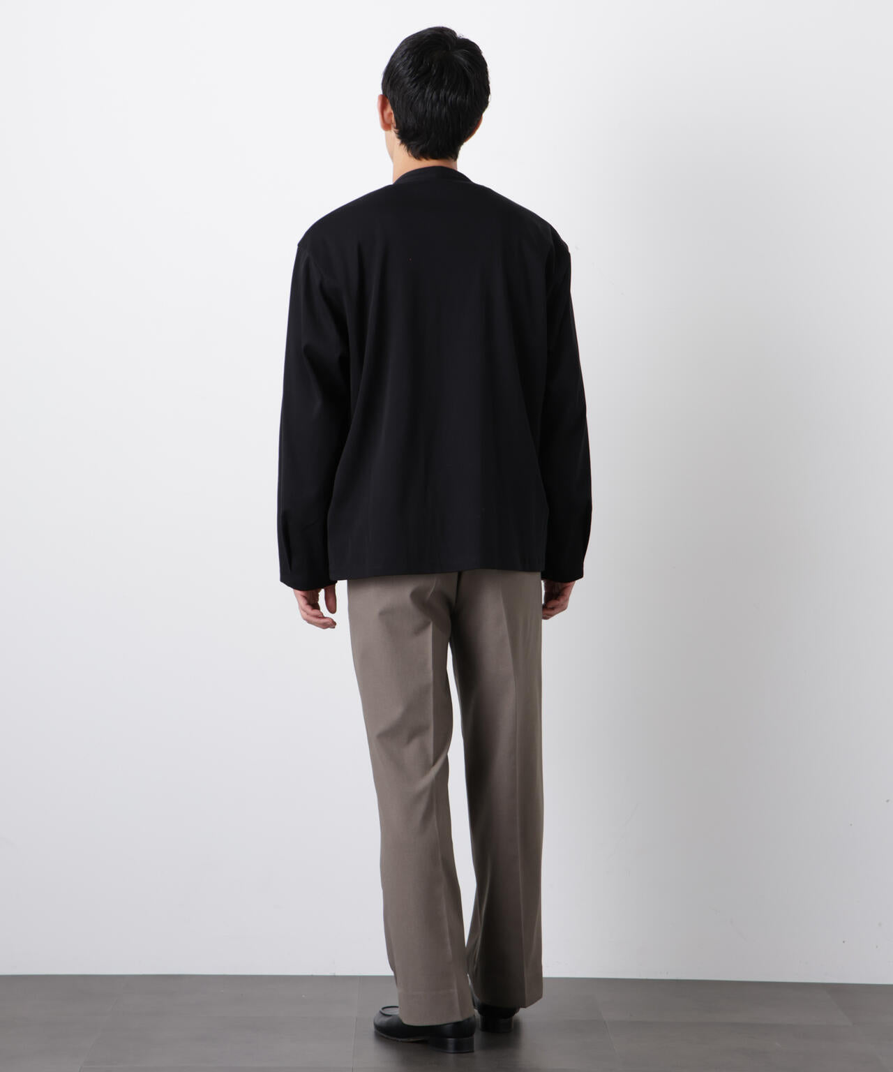 FORMAL JERSEY」ノーカラーカーディガン