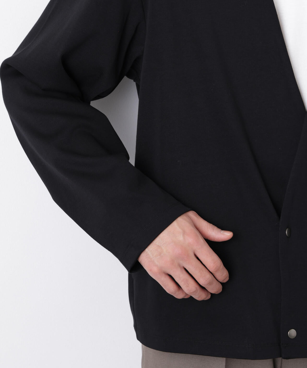 「FORMAL JERSEY」ノーカラーカーディガン 6686123203