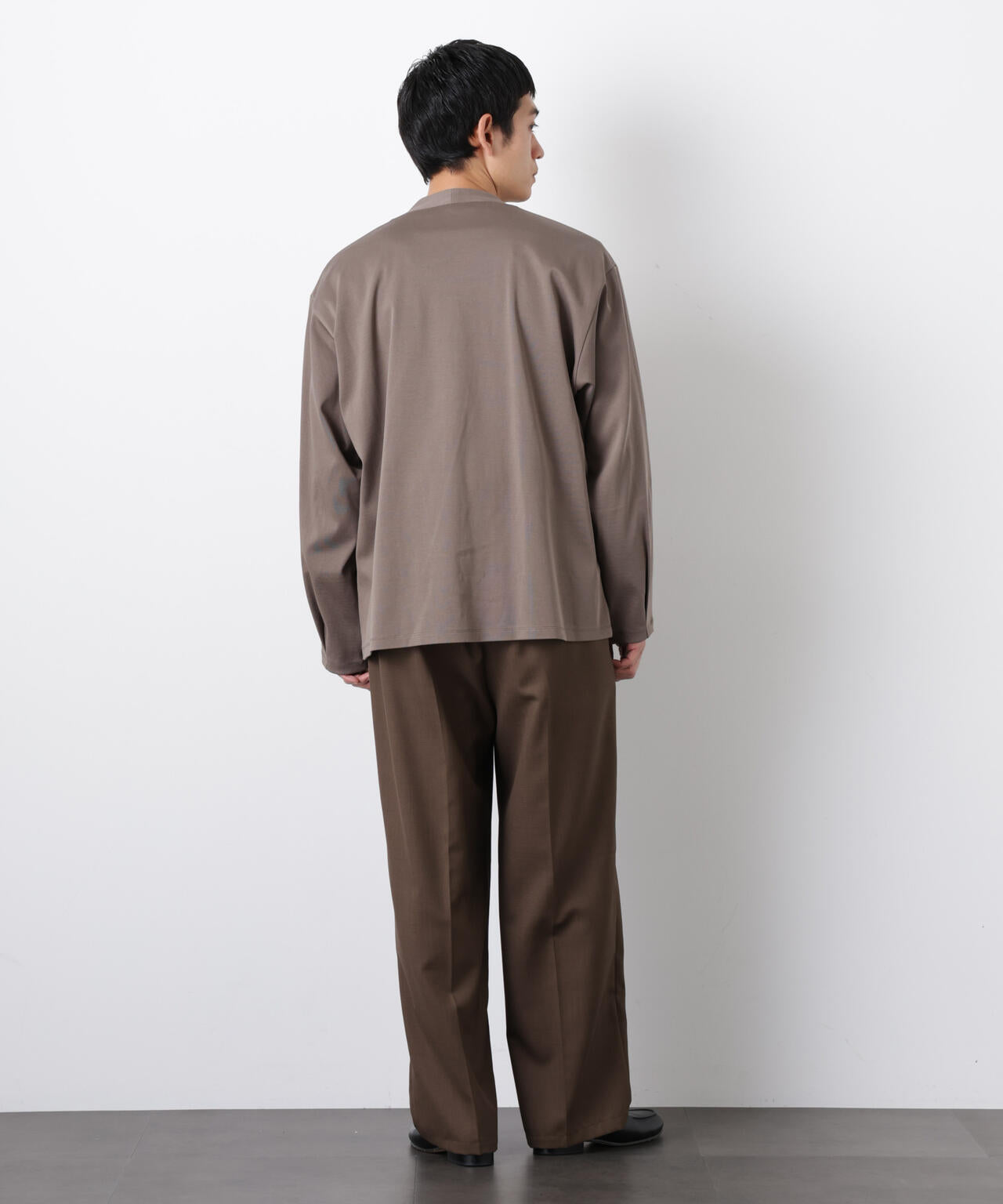FORMAL JERSEY」ノーカラーカーディガン