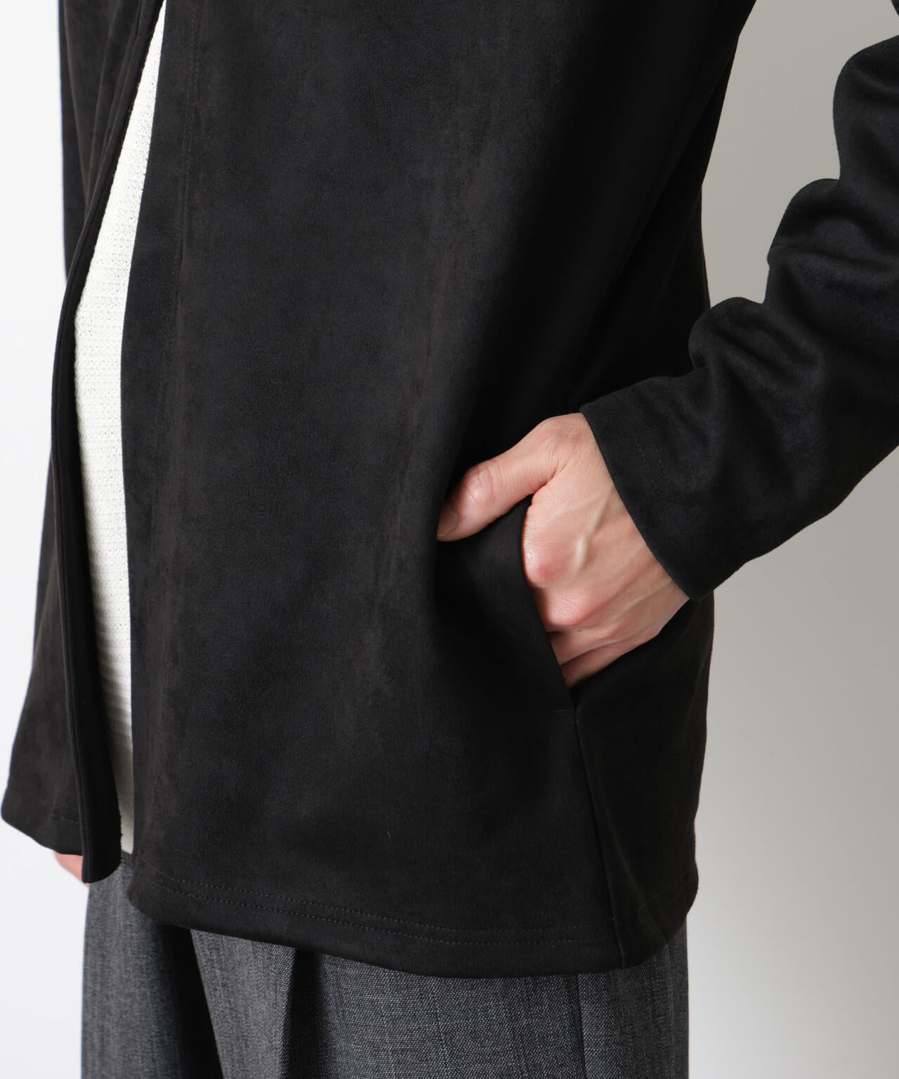 「モダンコンフォート」フェイクスエードトッパーカーディガン 6686123206