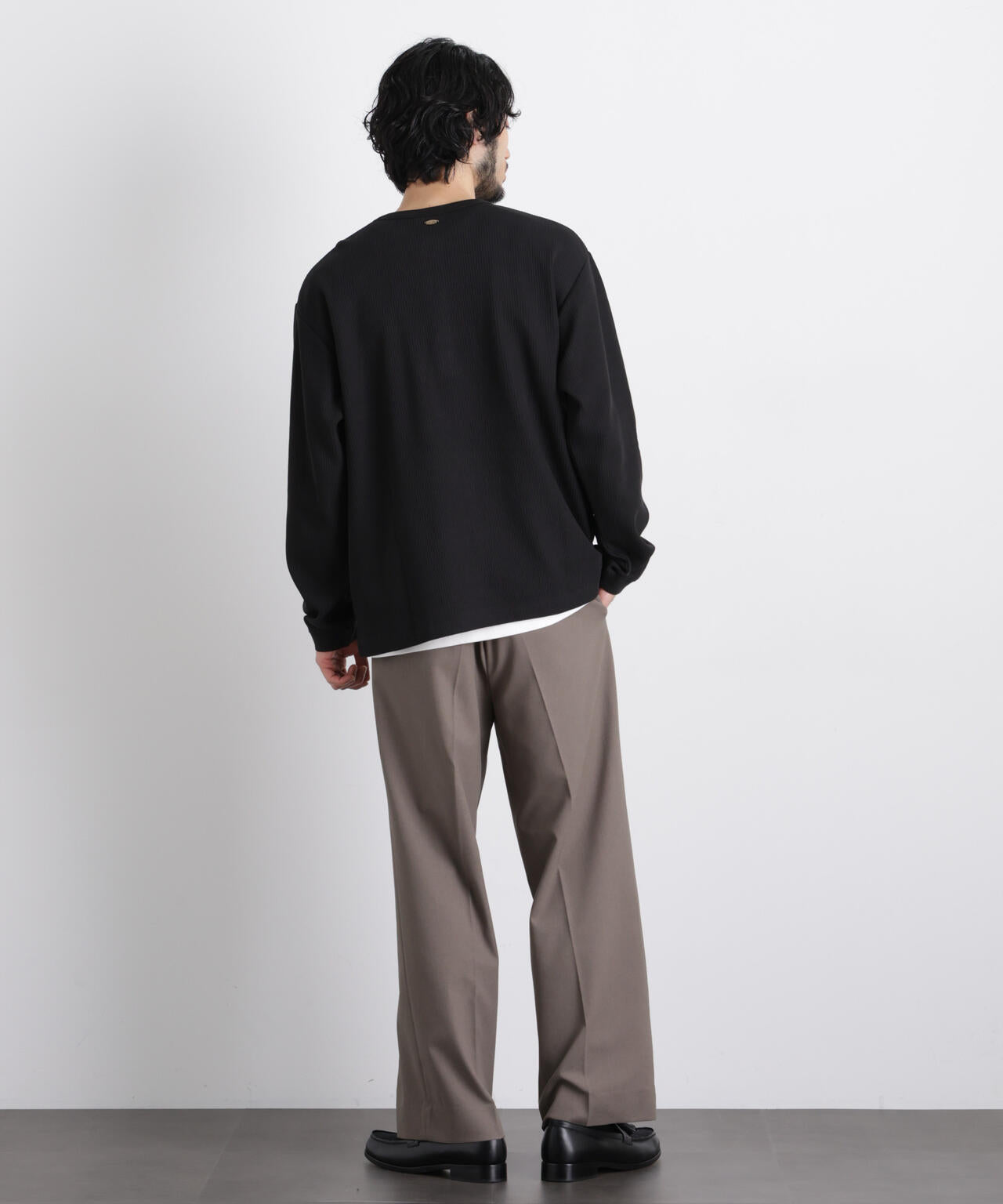 ｢ASSEMBLANC｣ ドロップニードルリブ ヘンリーネック 6686123210