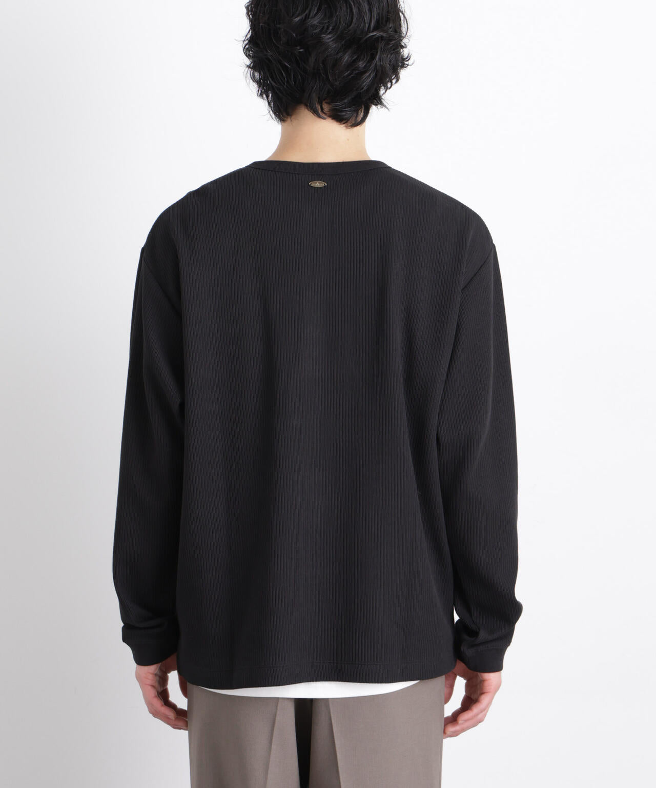 ｢ASSEMBLANC｣ ドロップニードルリブ ヘンリーネック 6686123210