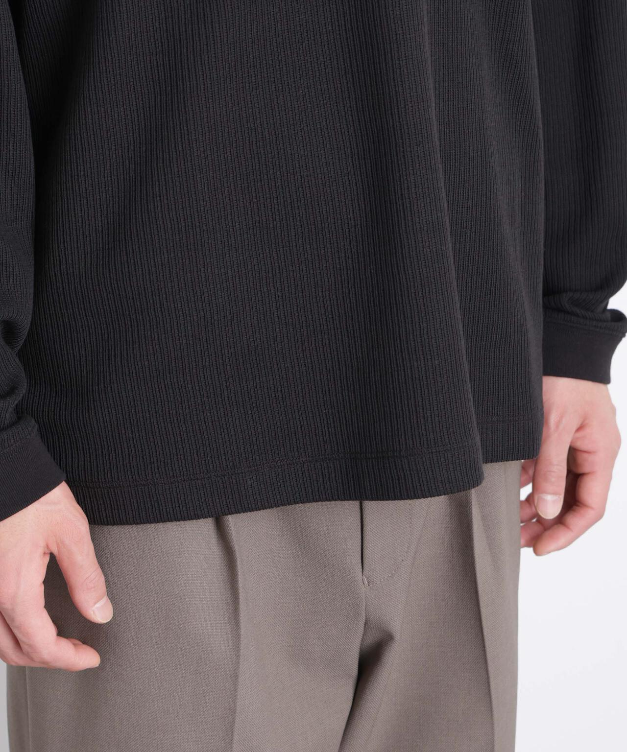 ｢ASSEMBLANC｣ ドロップニードルリブ ヘンリーネック 6686123210