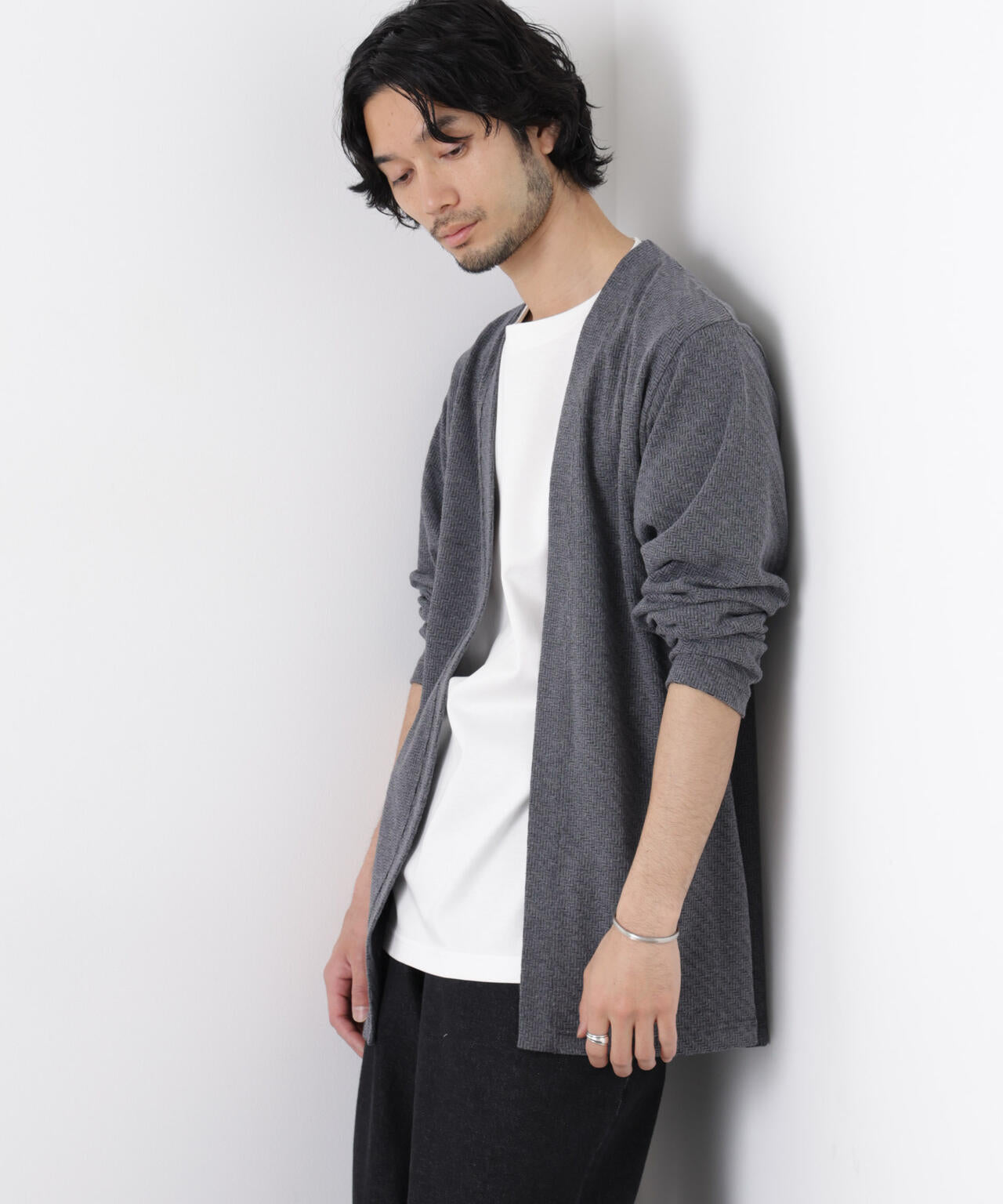 リンクスジャガードトッパーカーディガン 6686123211