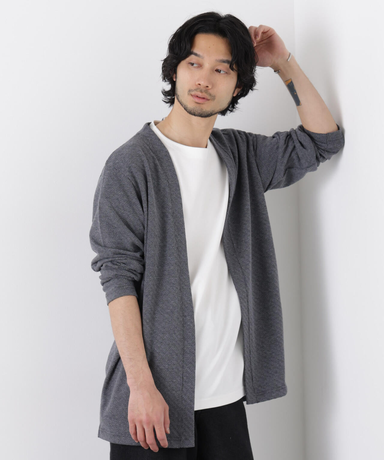 リンクスジャガードトッパーカーディガン 6686123211