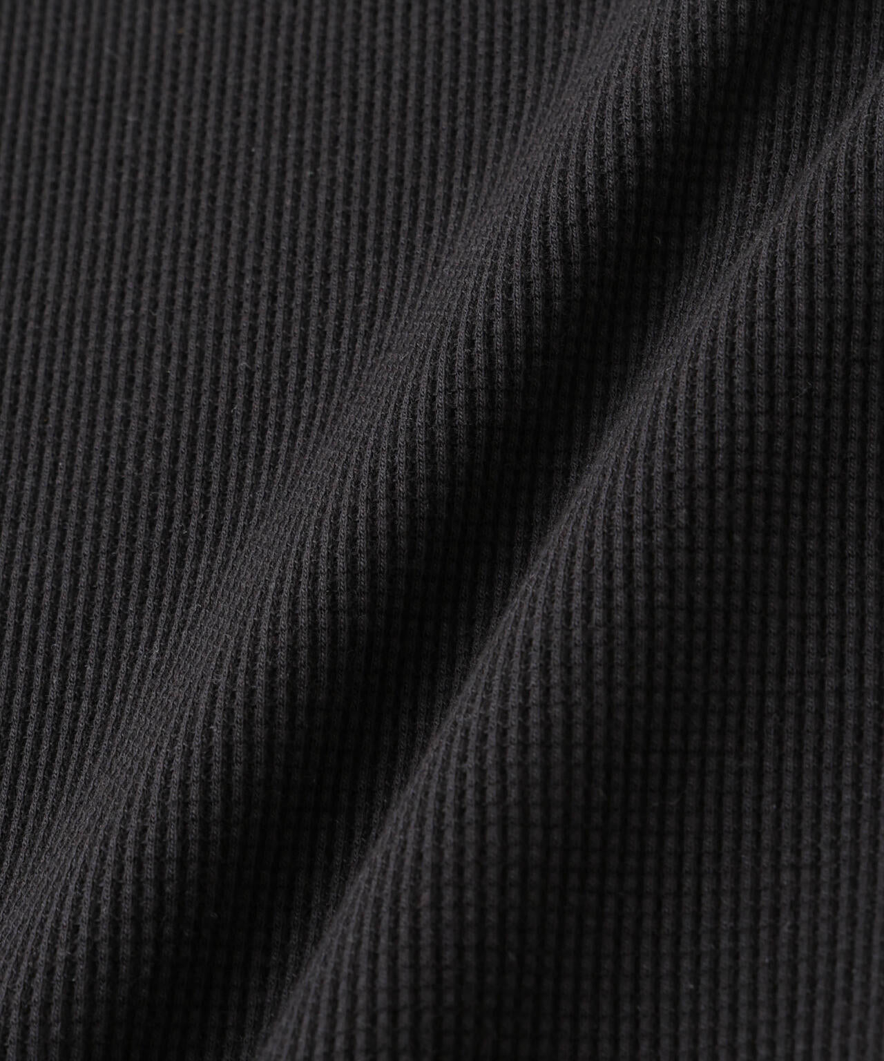 ミニワッフルクルーネックTシャツ 長袖 6686123213