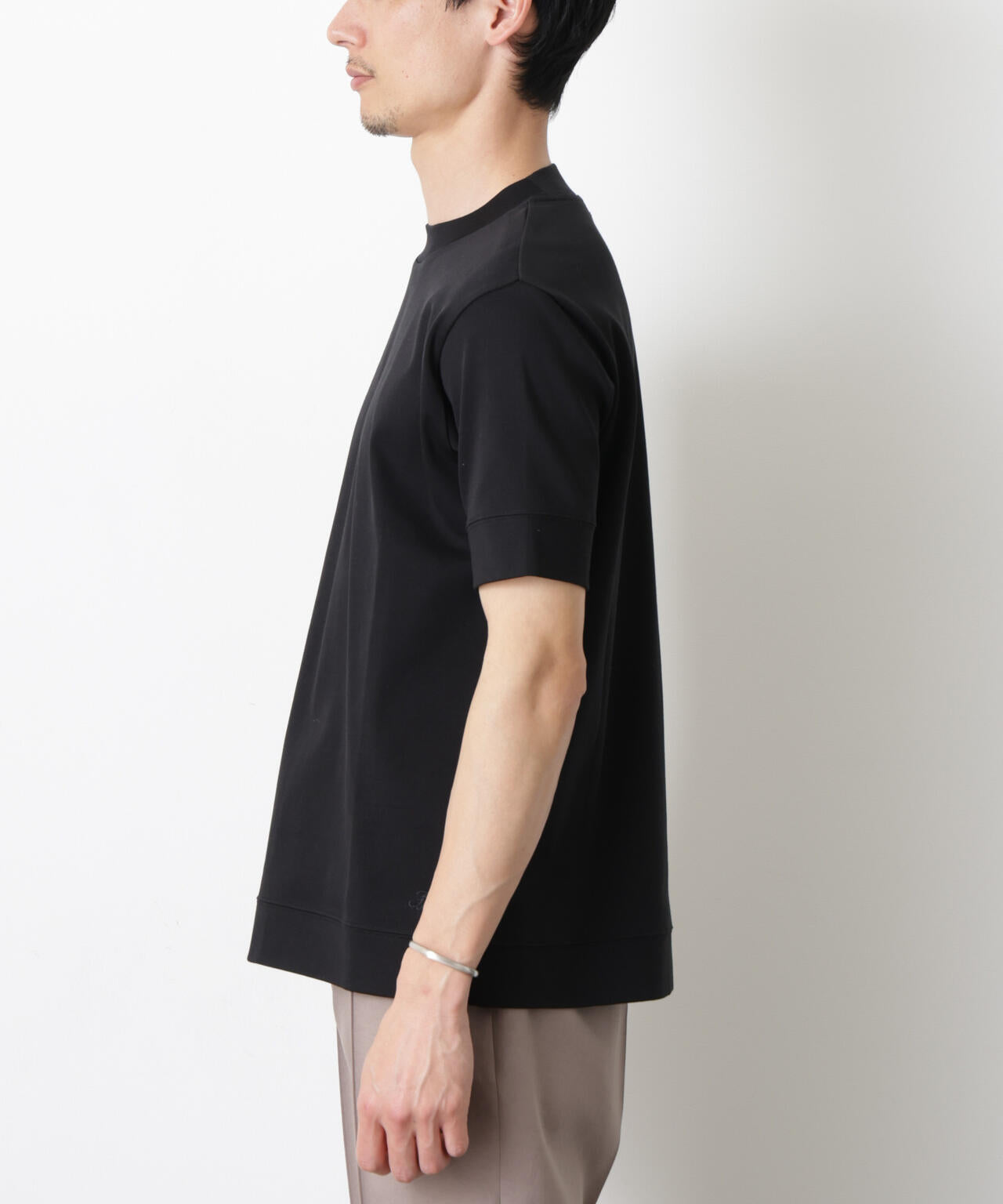 「FORMAL JERSEY」モックネックカットソー半袖 6686124202