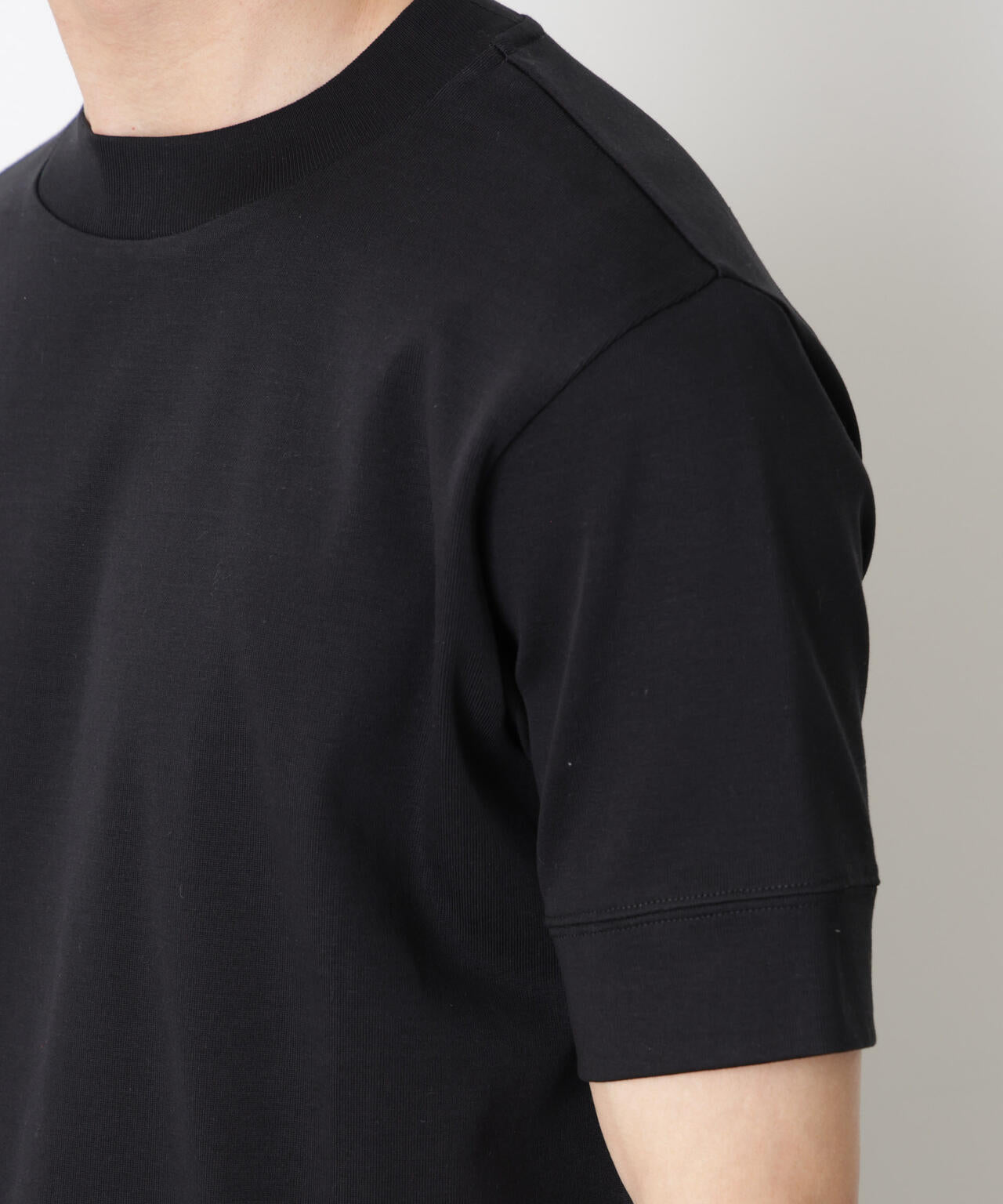 「FORMAL JERSEY」モックネックカットソー半袖 6686124202