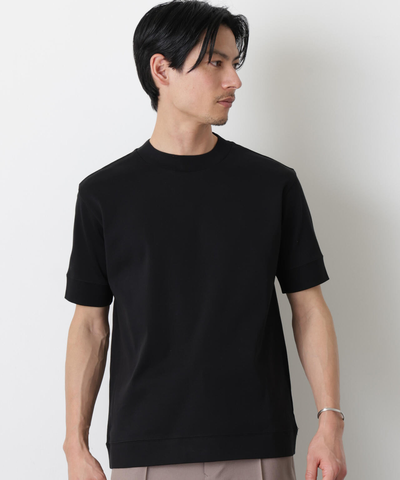 FORMAL JERSEY」モックネックカットソー半袖
