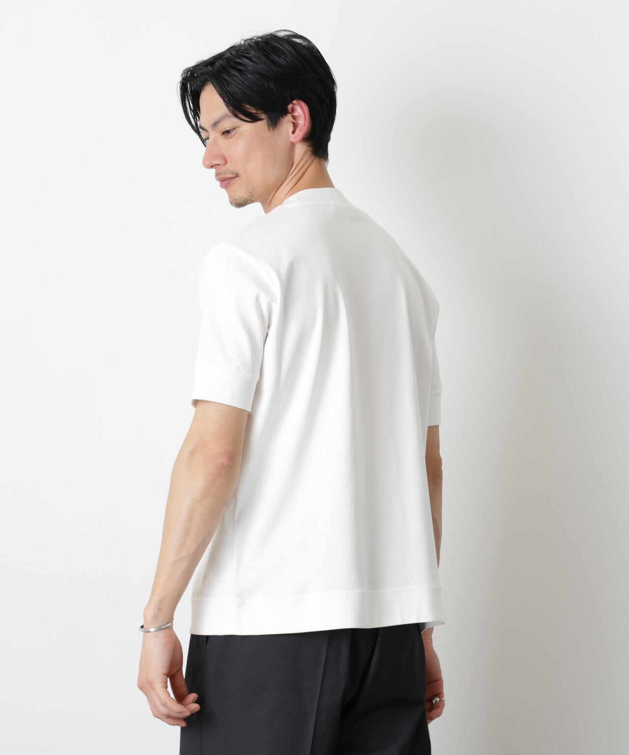 「FORMAL JERSEY」モックネックカットソー半袖 6686124202